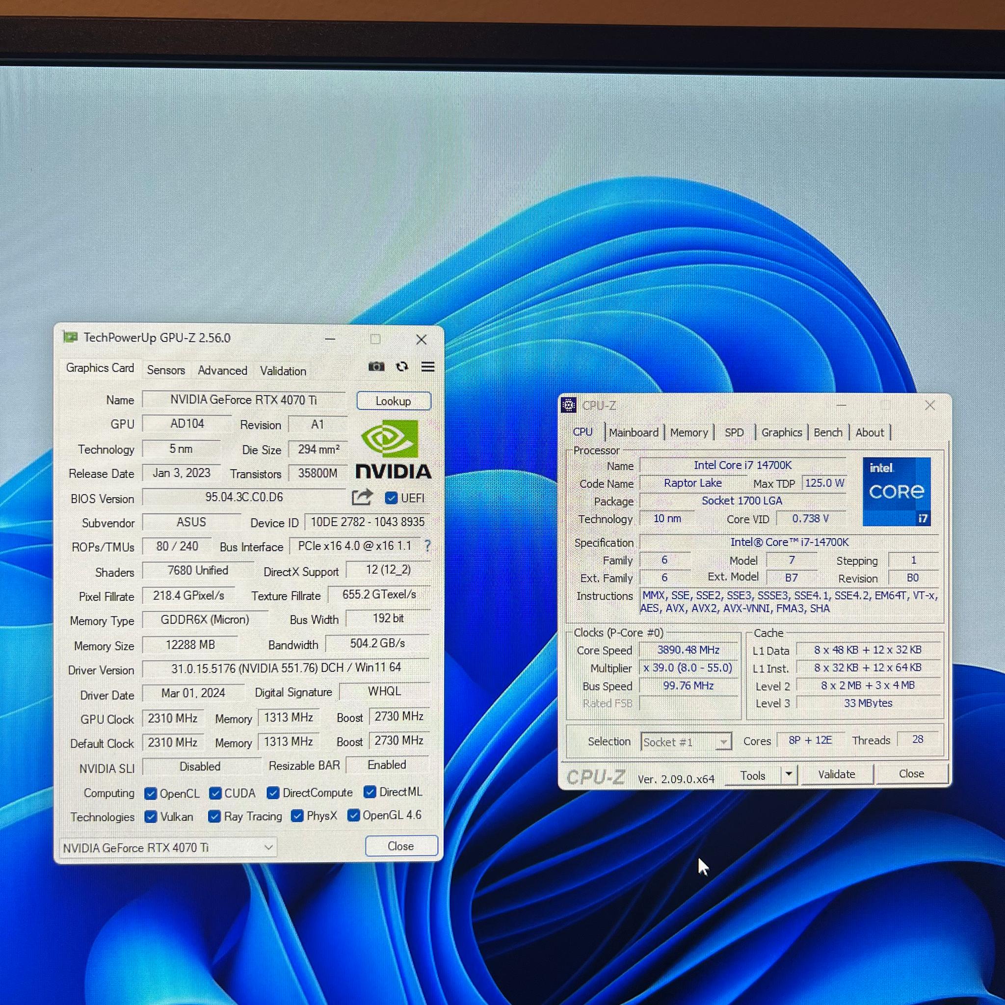 Rtx 4070 Ti Oc, Intel i7-14700k *All New*
