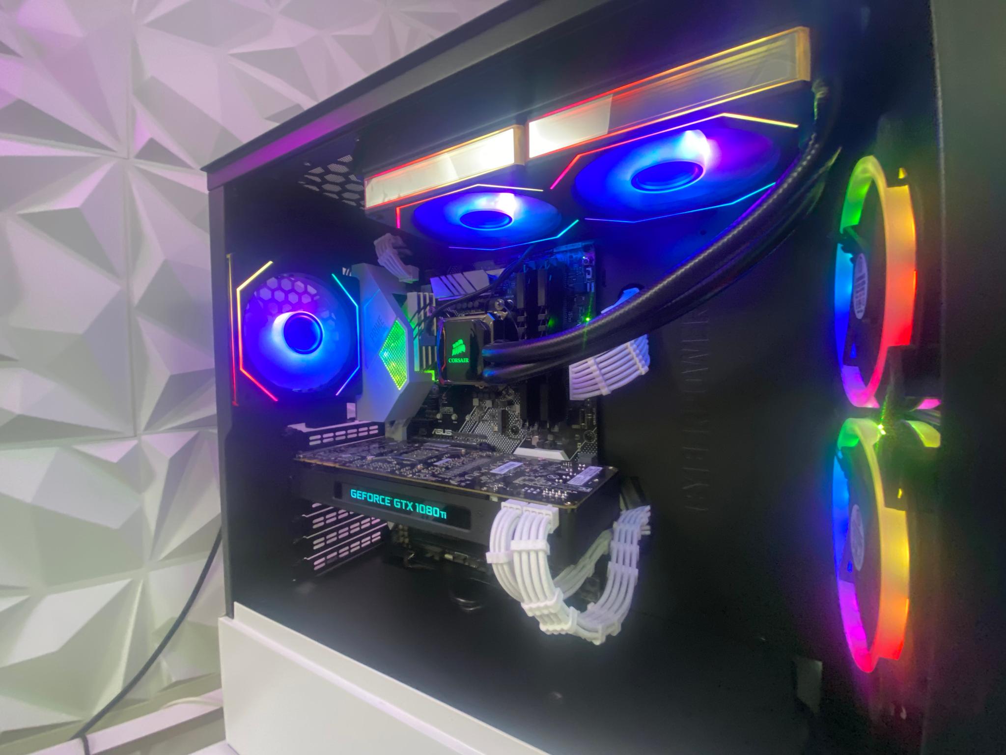 🎅🎅 White Elite Build – intel i5 9600K + GTX 1080 Ti 11GB | 1080p/1440p High FPS Ready