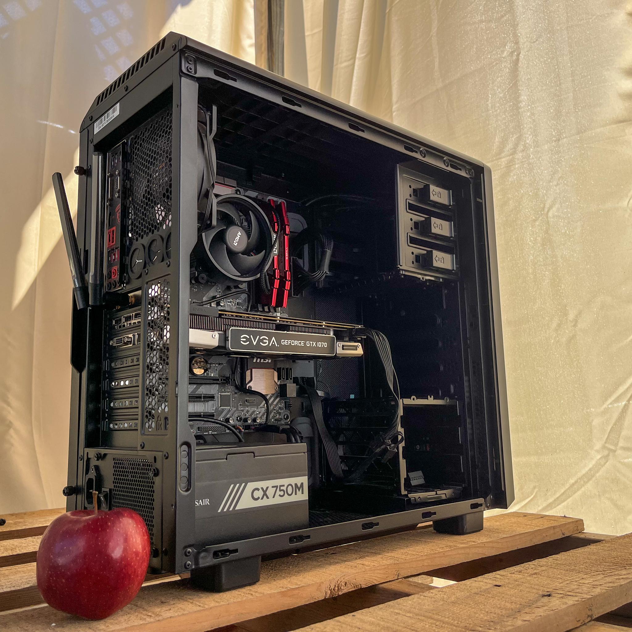 Stealth Black Gaming PC: GTX 1070 | Ryzen 5 5500