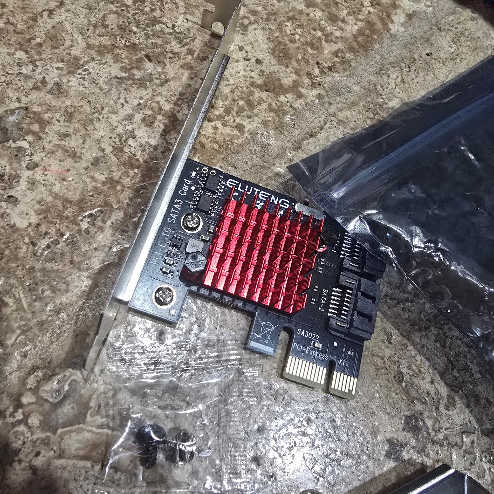 ELUTENG PCIE SATA Expansion Card 2 Ports PCIE to SATA Card 6Gbps