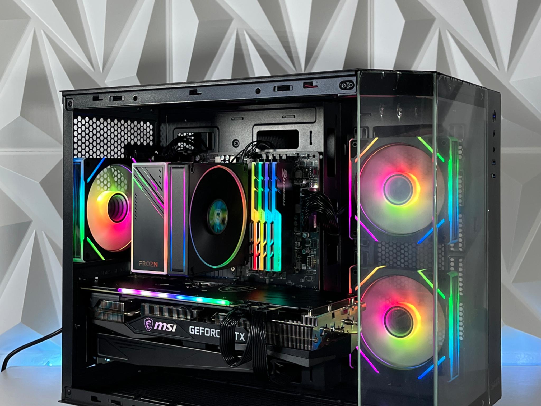RTX 3070 TRIO, Ryzen 7 5800X, 32GB RAM | Black RGB Gaming Computer