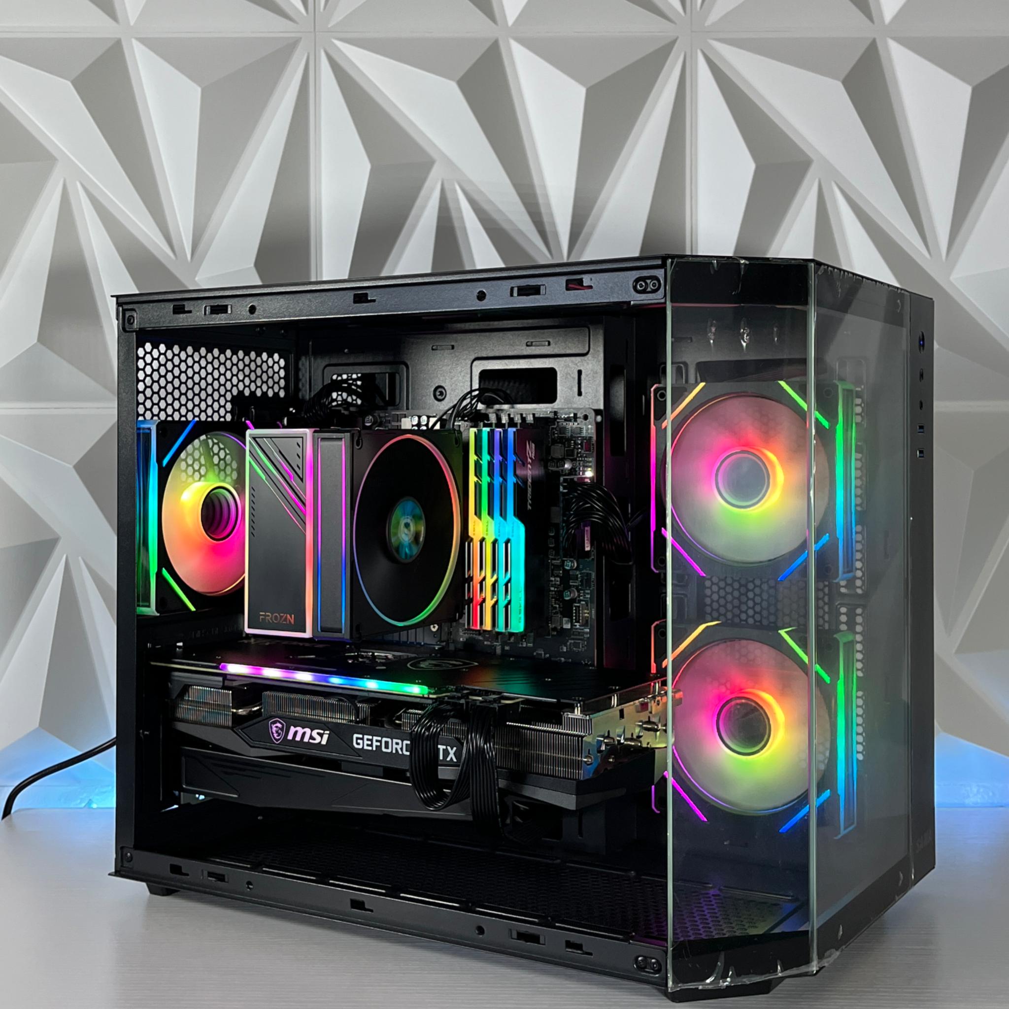 RTX 3070 TRIO, Ryzen 7 5800X, 32GB RAM | Black RGB Gaming Computer