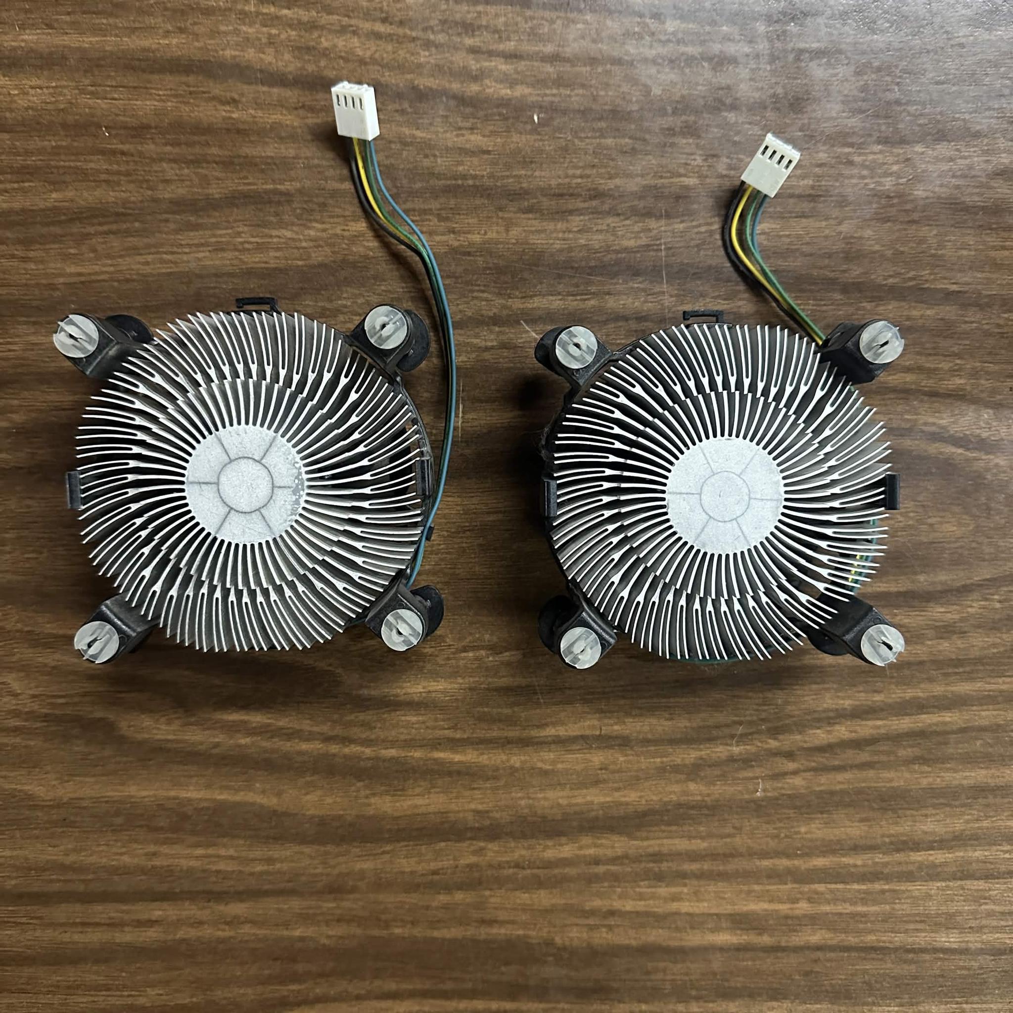 Lot of 2 Intel Stock CPU Coolers LGA 115X/1200