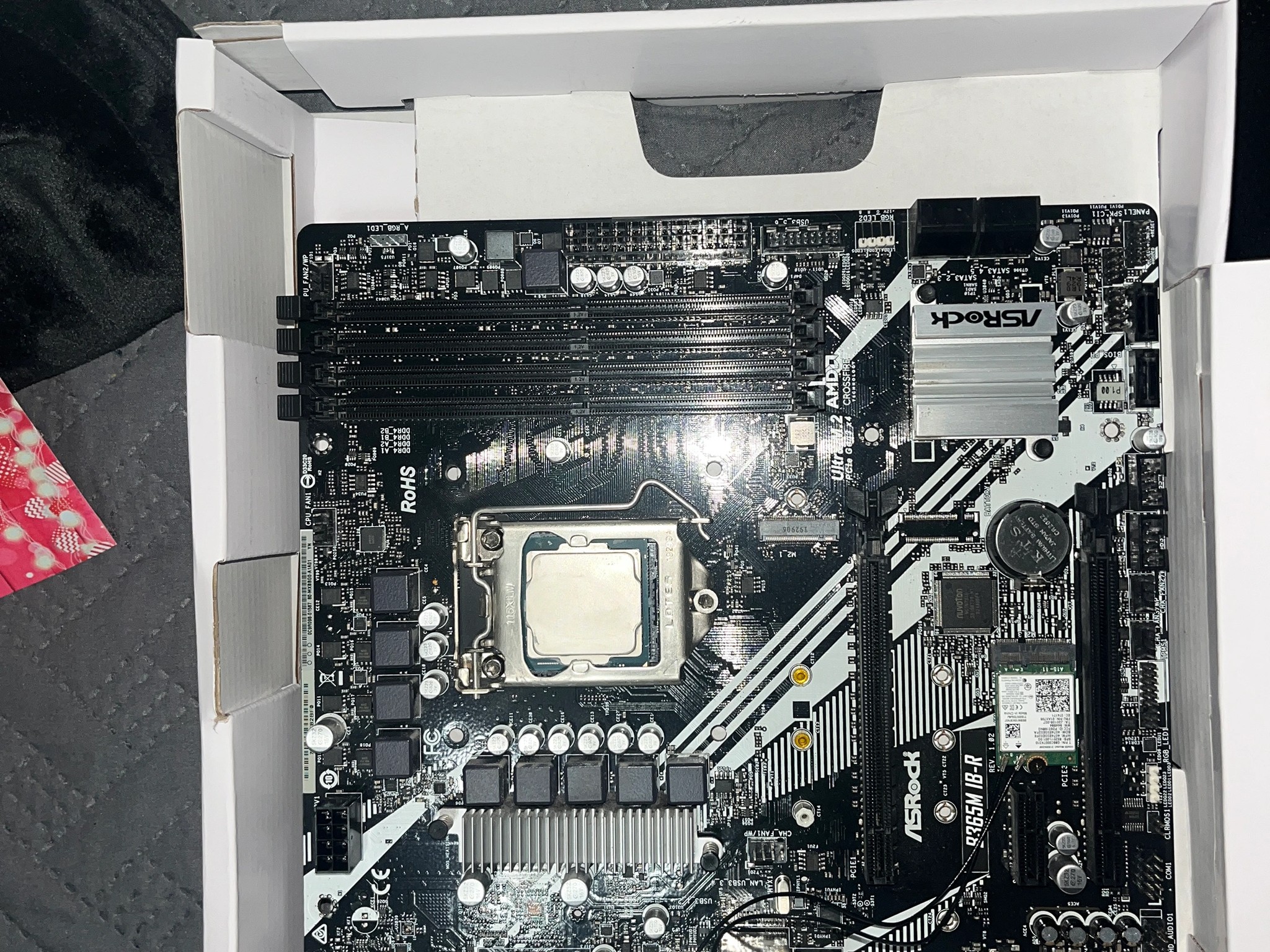 ASRock B365M IB-R Motherboard with Intel i5 9400F 2.9 Ghz CPU and 64 GB of DDR4 2666 Crucial Ram