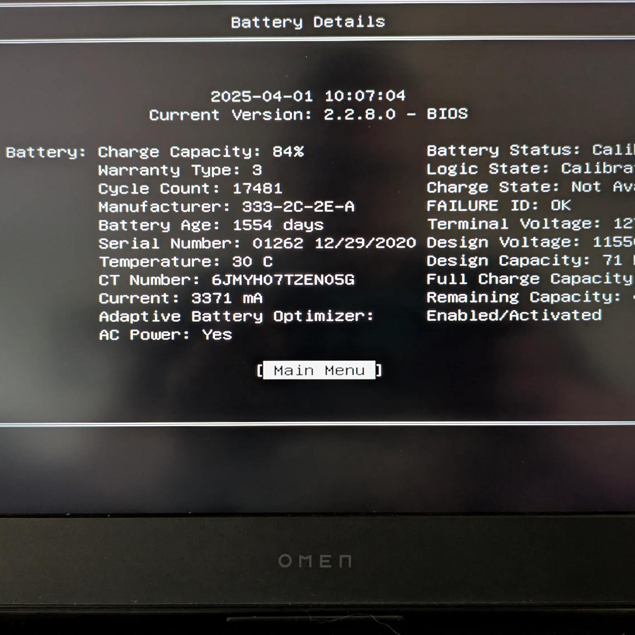 HP OMEN 15-EK1013DX | RTX 3070 | 10th Gen i7 | 16GB DDR4 | 1.25 TB SSD | W10P