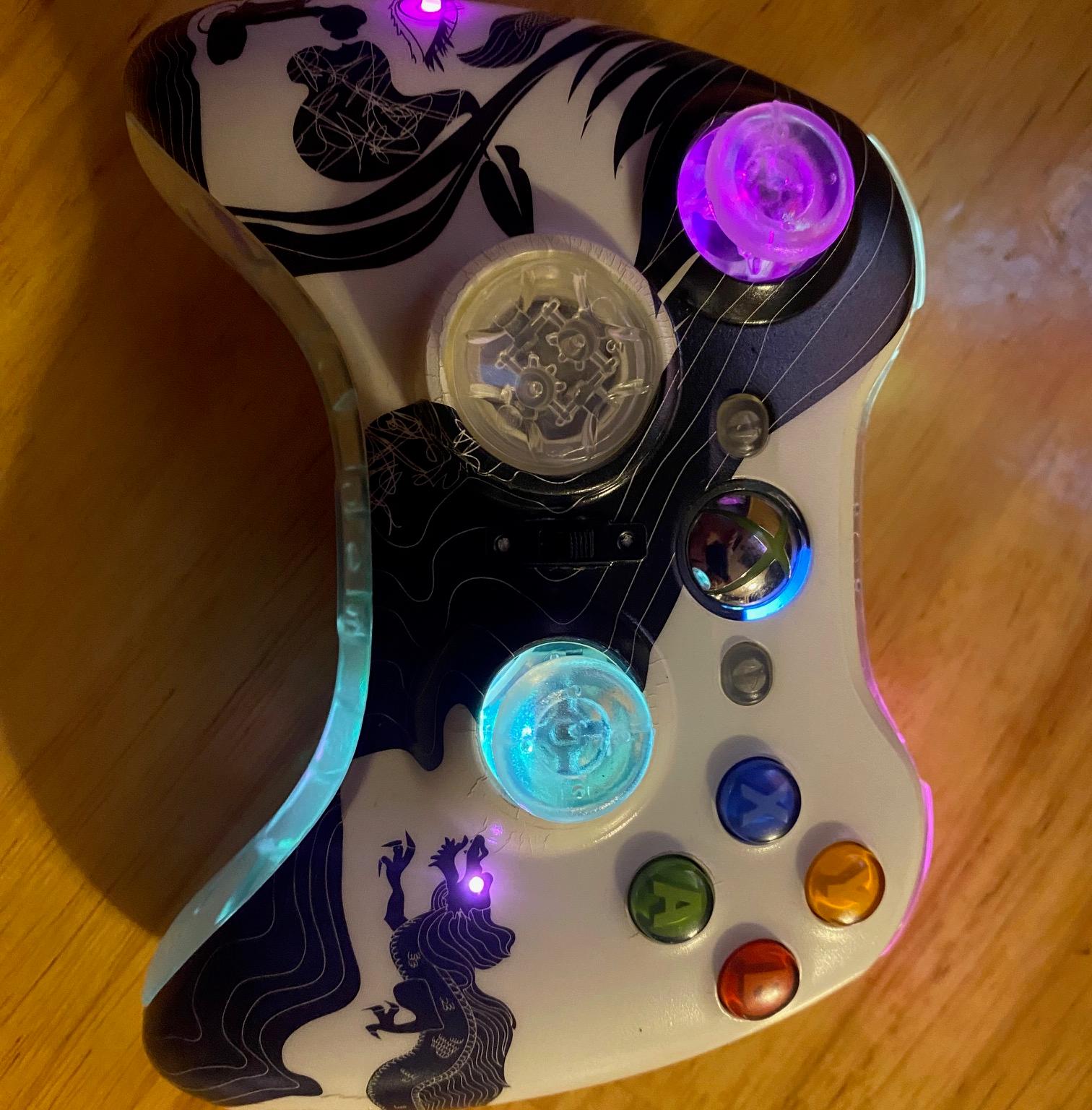 Custom Xbox 360 wireless controller | Hall effect | RGB LEDs | Dragon Age
