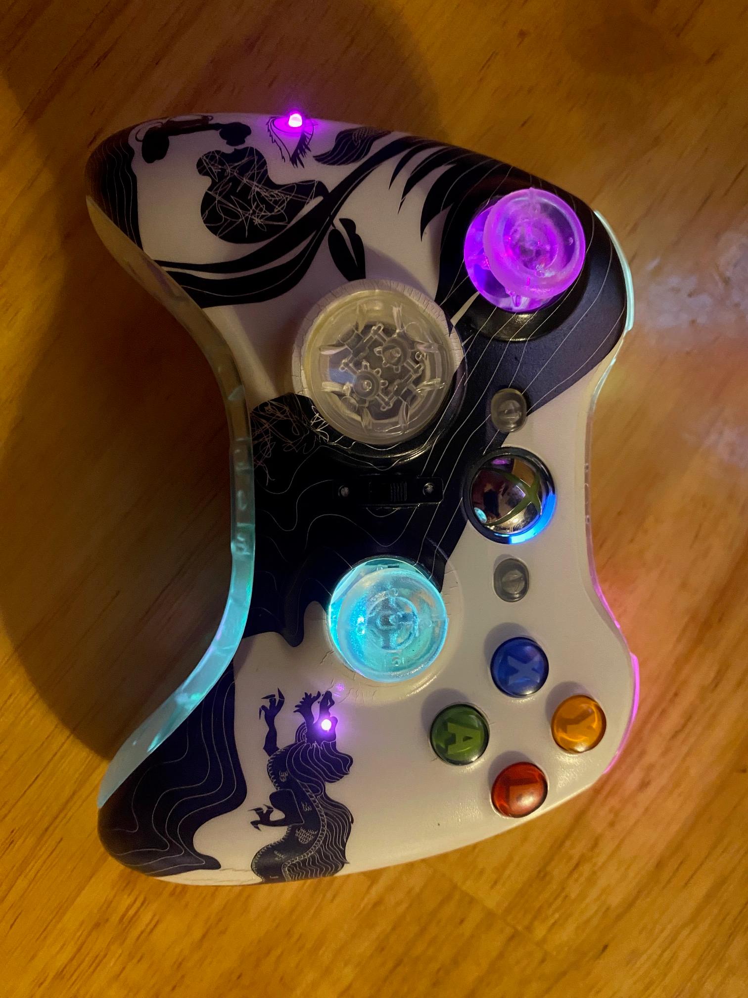 Custom Xbox 360 wireless controller | Hall effect | RGB LEDs | Dragon Age