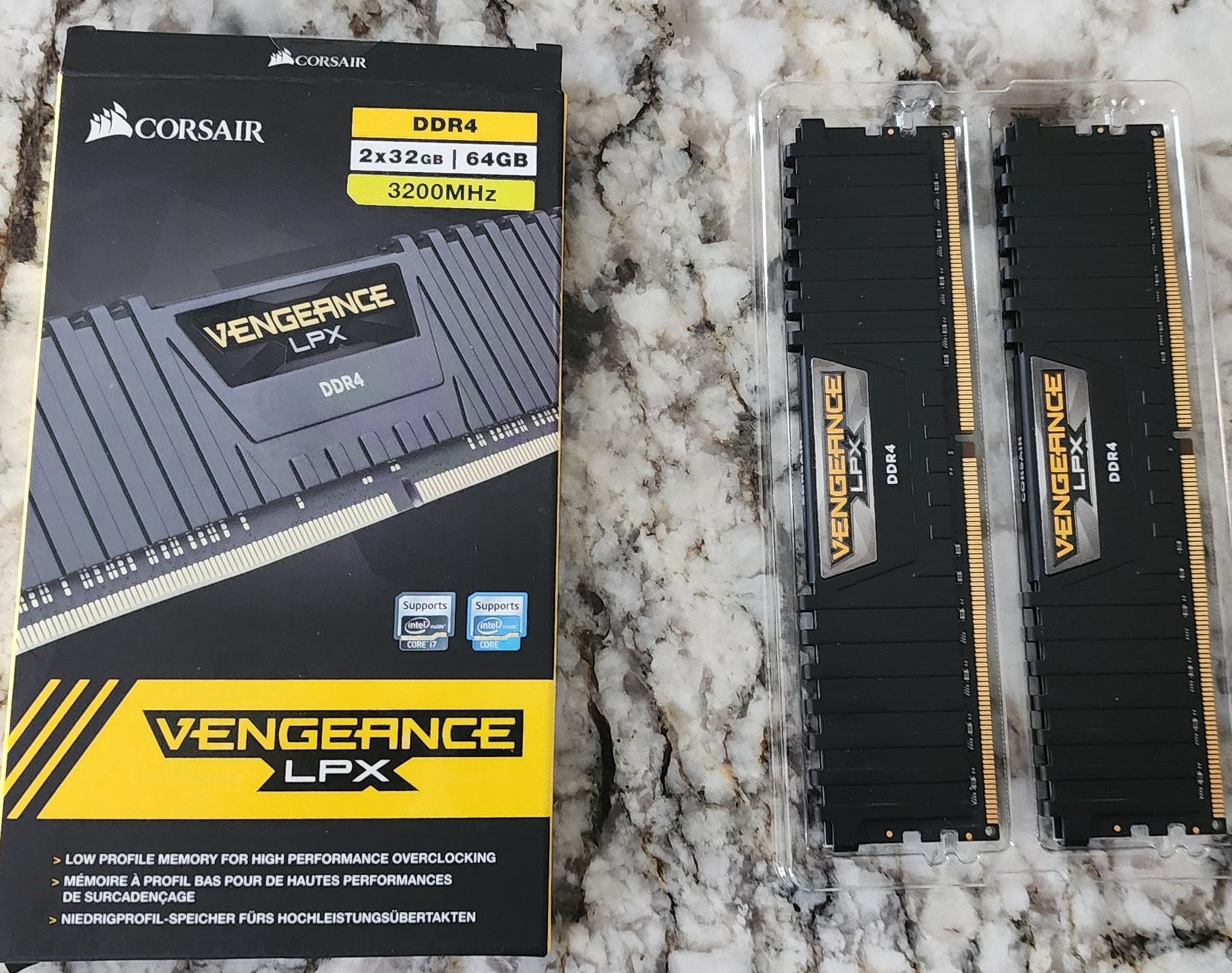 Corsair Vengeance LPX DDR4 64GB 3200MHz Used