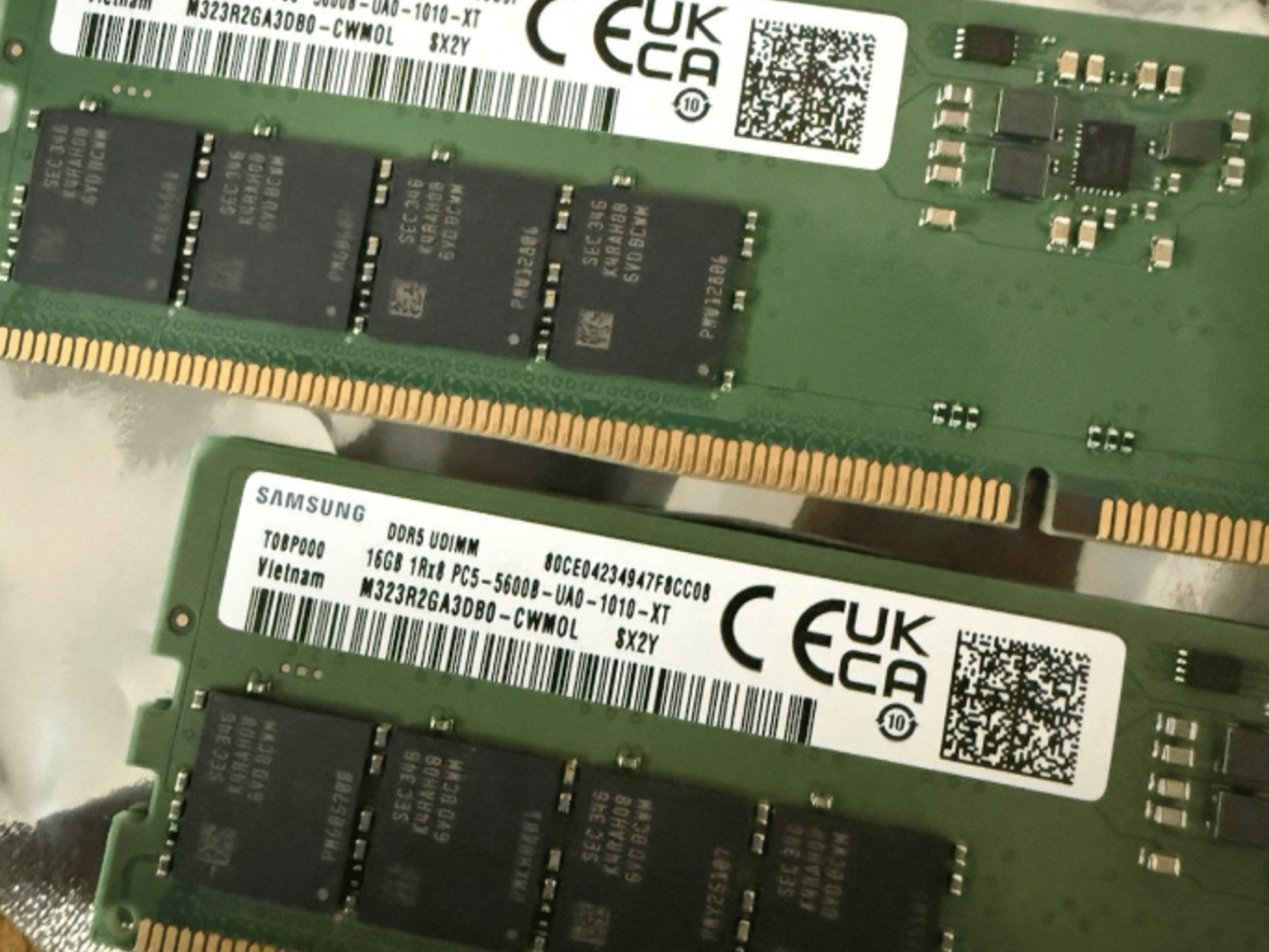 Samsung 32GB RAM (2x16GB) DDR5-5600 M323R2GA3DB0  TESTED