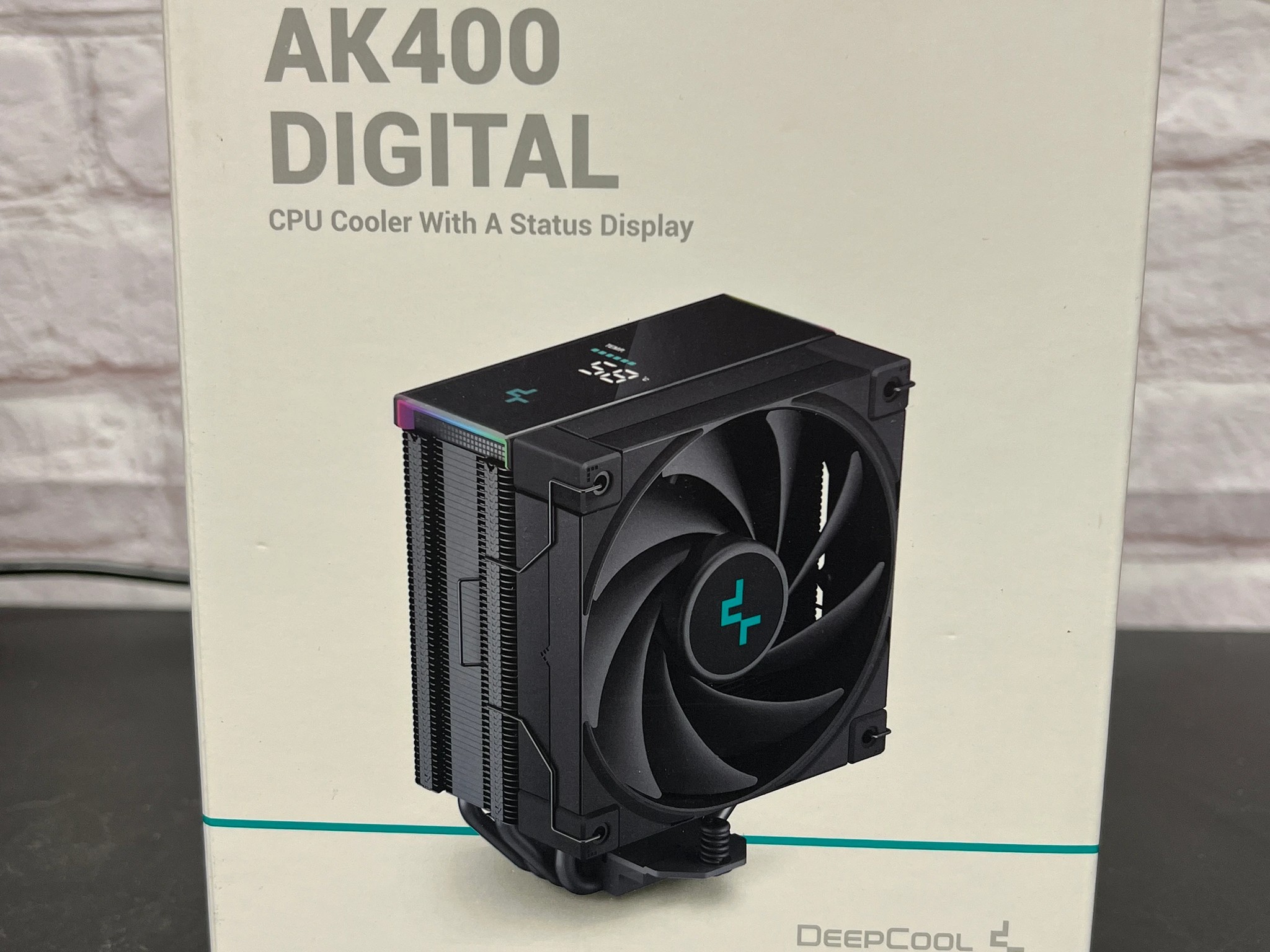 DeepCool AK400 Digital CPU Cooler with Status Display and ARGB LED Strips 120mm Fan - New