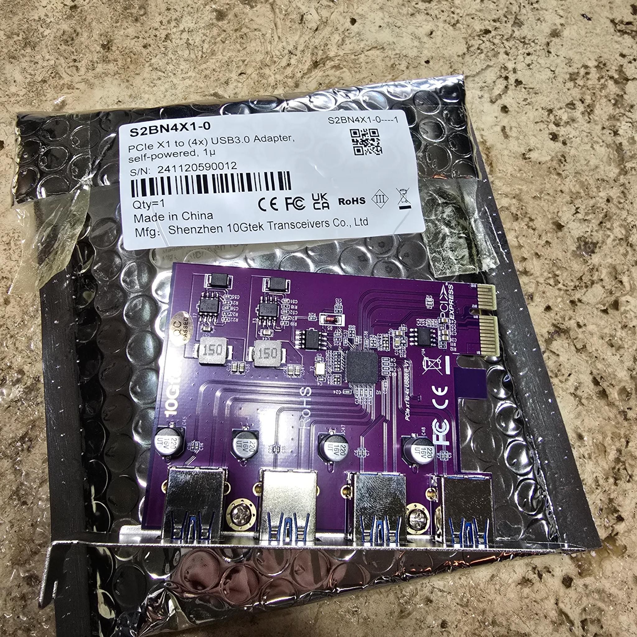 4 Ports Superspeed 5Gbps USB 3.0 PCI Express Expansion Card