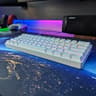 HK GAMING GK61 Mechanical Gaming Keyboard (Gateron Optical Red, White)
