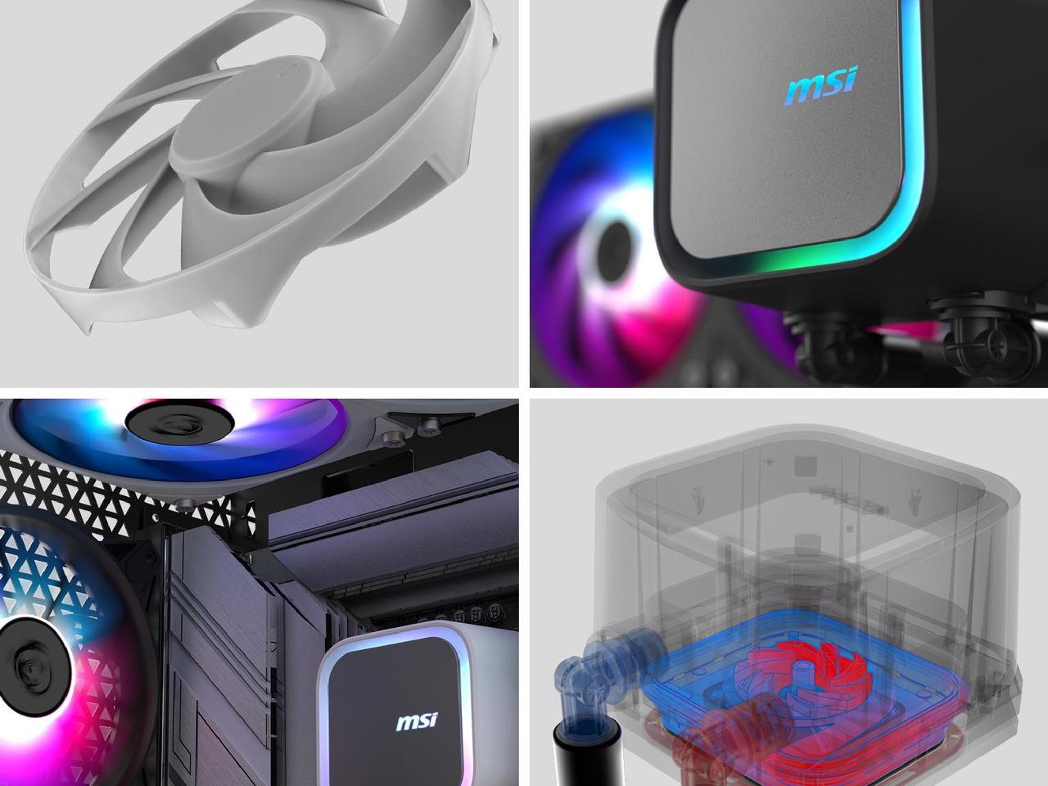 MSI MAG Coreliquid A13 360 White - AIO Liquid Cooler - EZ Connect - AM5/AM4/LGA 1700/1851 Compatible