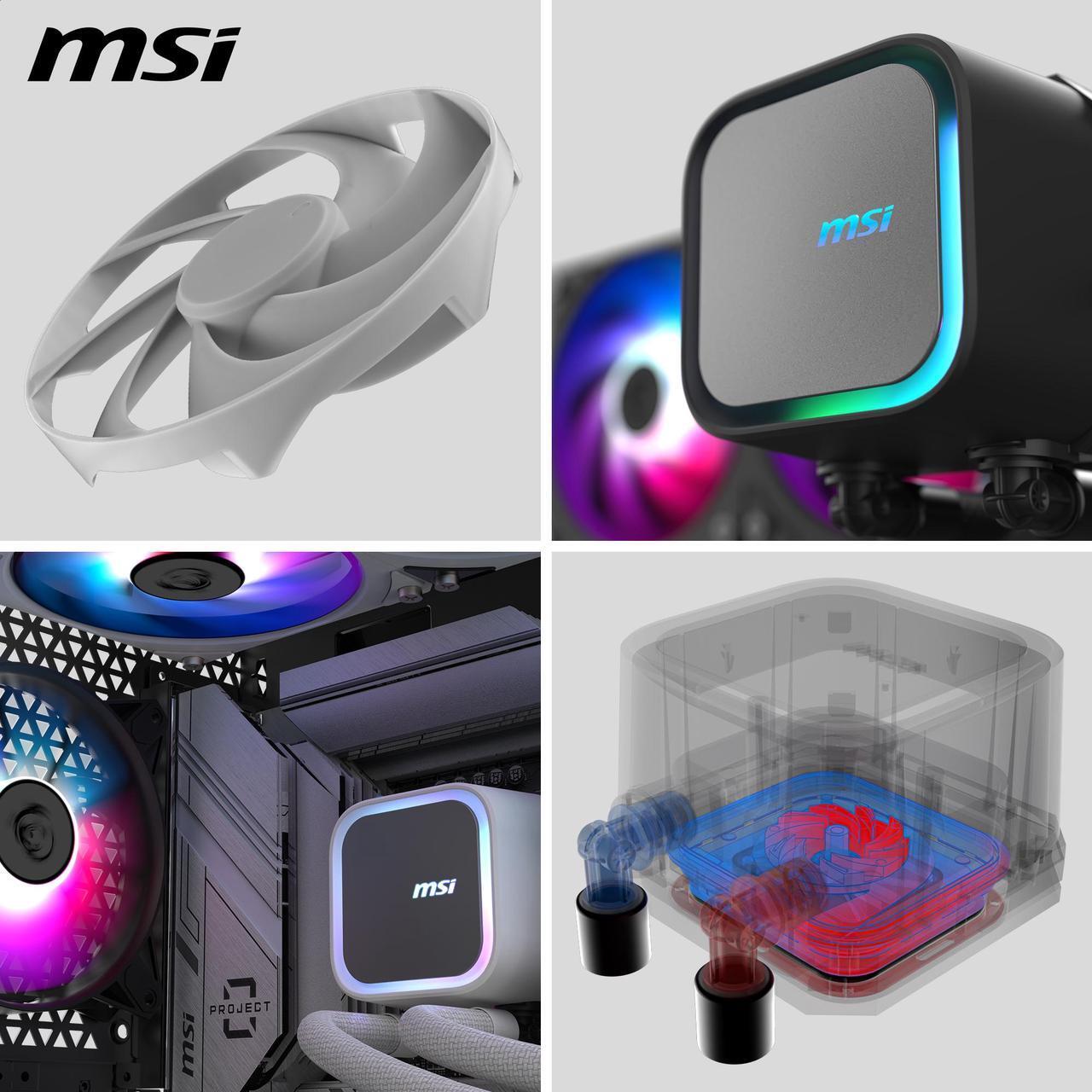 MSI MAG Coreliquid A13 360 White - AIO Liquid Cooler - EZ Connect - AM5/AM4/LGA 1700/1851 Compatible