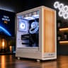Custom Wood Grain Gaming PC Desktop Intel Core i7 Liquid Cooled 32GB 500GB SSD Nvidia RTX 4060