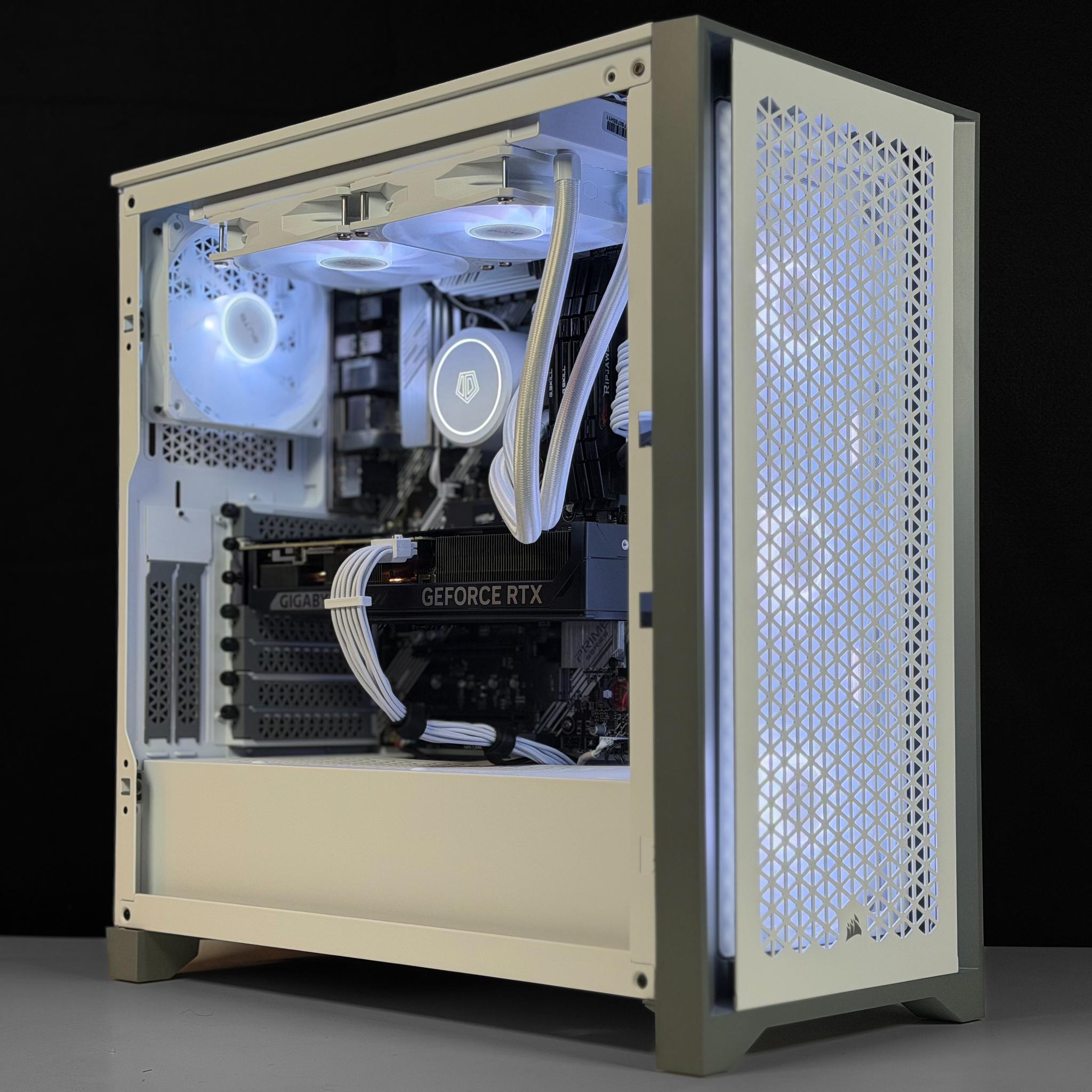 RTX 5070 Gaming PC | Ryzen 7 5800XT | 32GB RAM | 2TB NVMe | White RGB Build