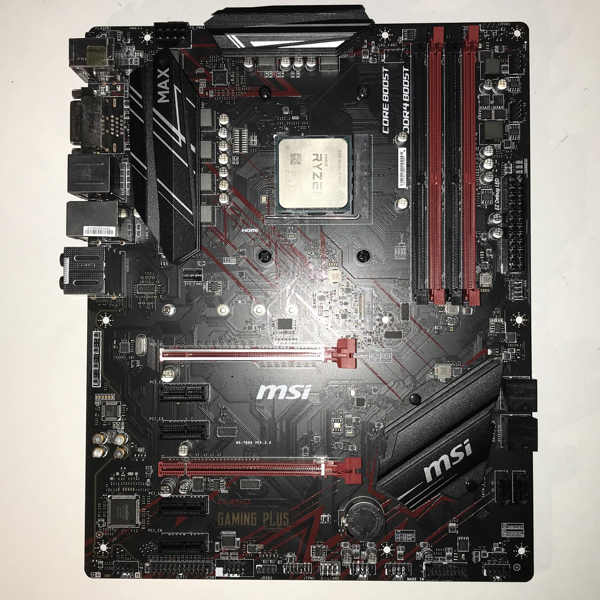 *COMBO* RYZEN 5 3600 & MSI B450 Gaming AM4 Motherboard