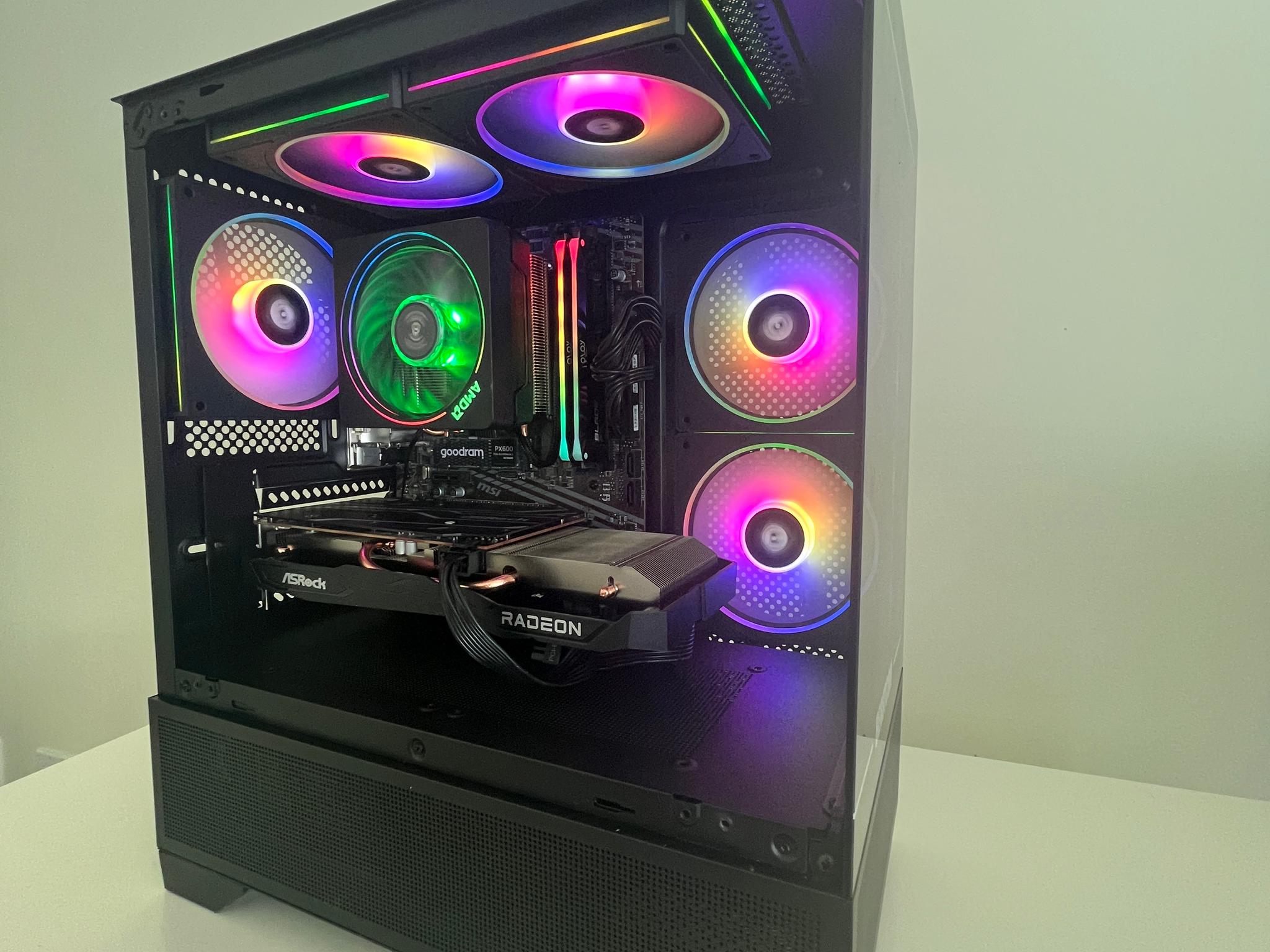 GAMING PC RYZEN 5 | RX 6600 | 1TB SSD | 16GB RAM | WINDOWS 11 | WIFI & BT