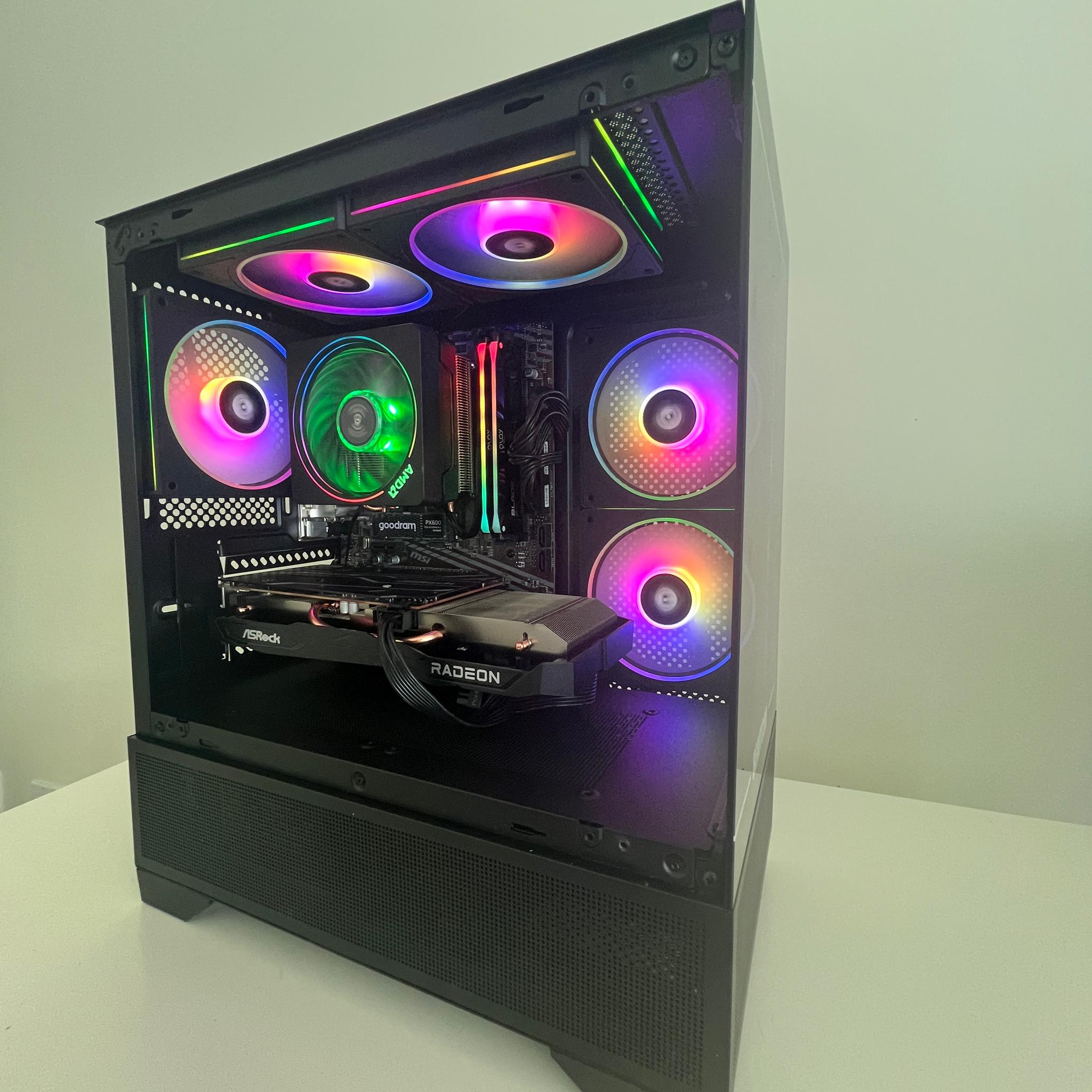 GAMING PC RYZEN 5 | RX 6600 | 1TB SSD | 16GB RAM | WINDOWS 11 | WIFI & BT
