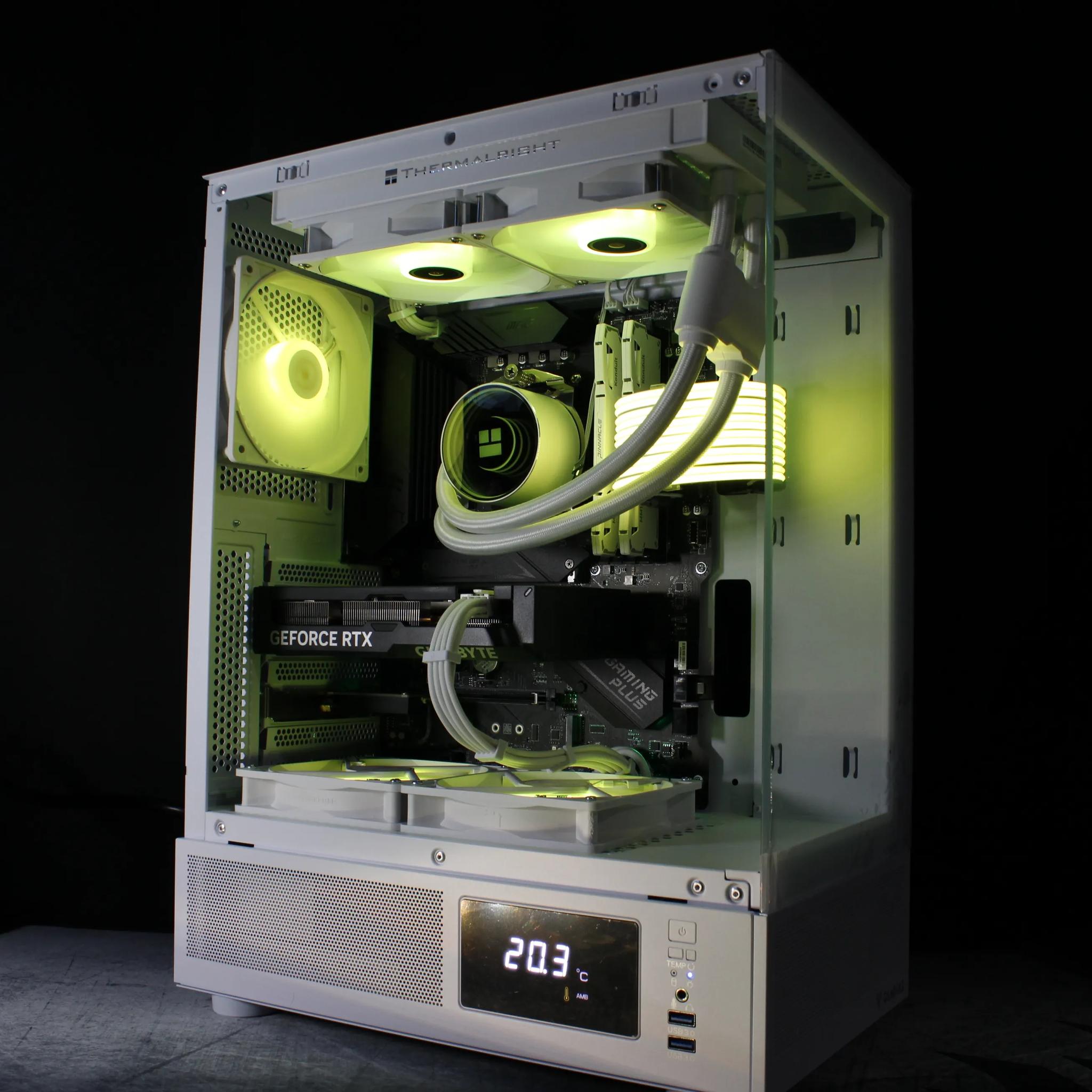 🤍White Gaming PC |RTX 4060 TI|Ryzen 7|1TB SSD|