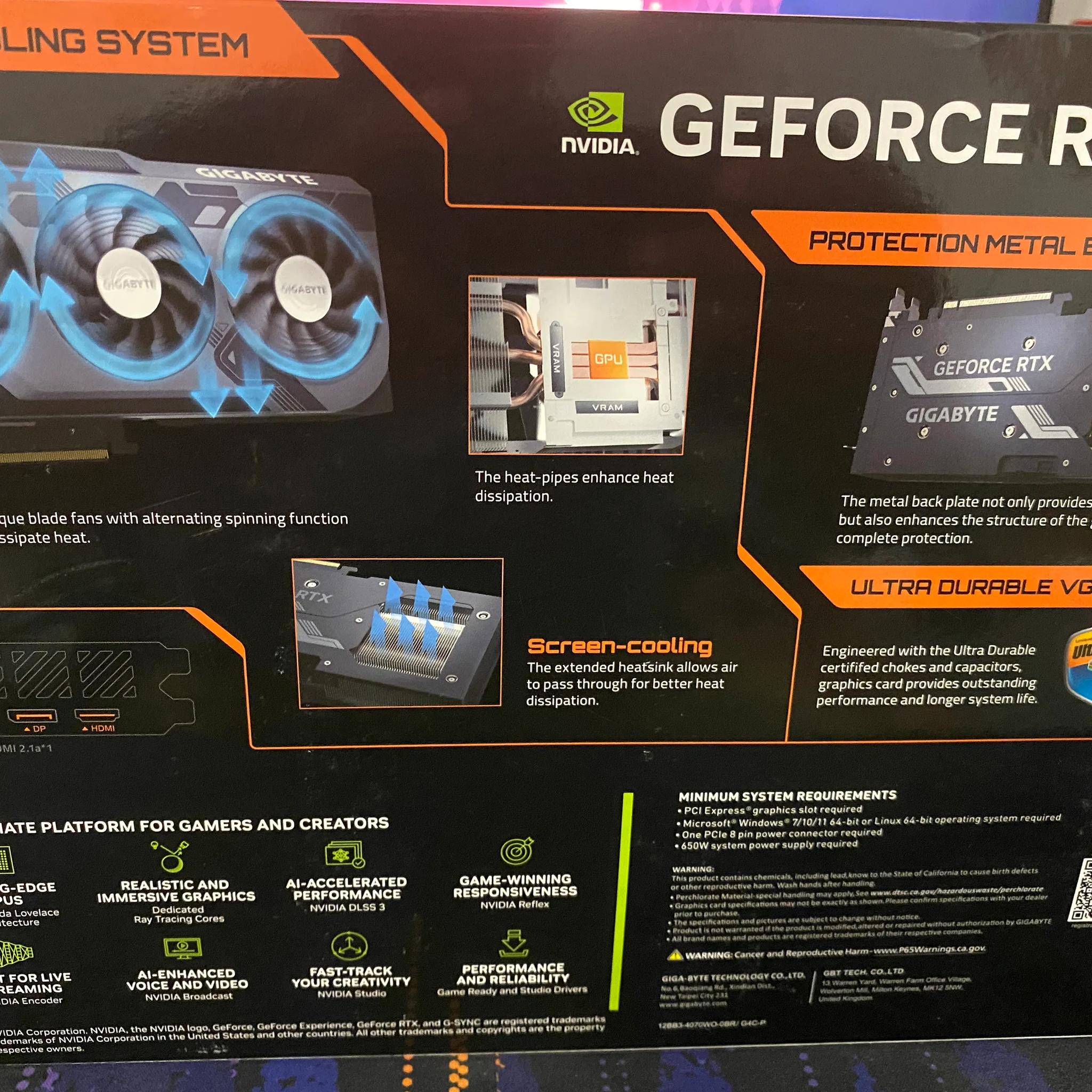 Gigabyte Windforce RTX 4070 12GB