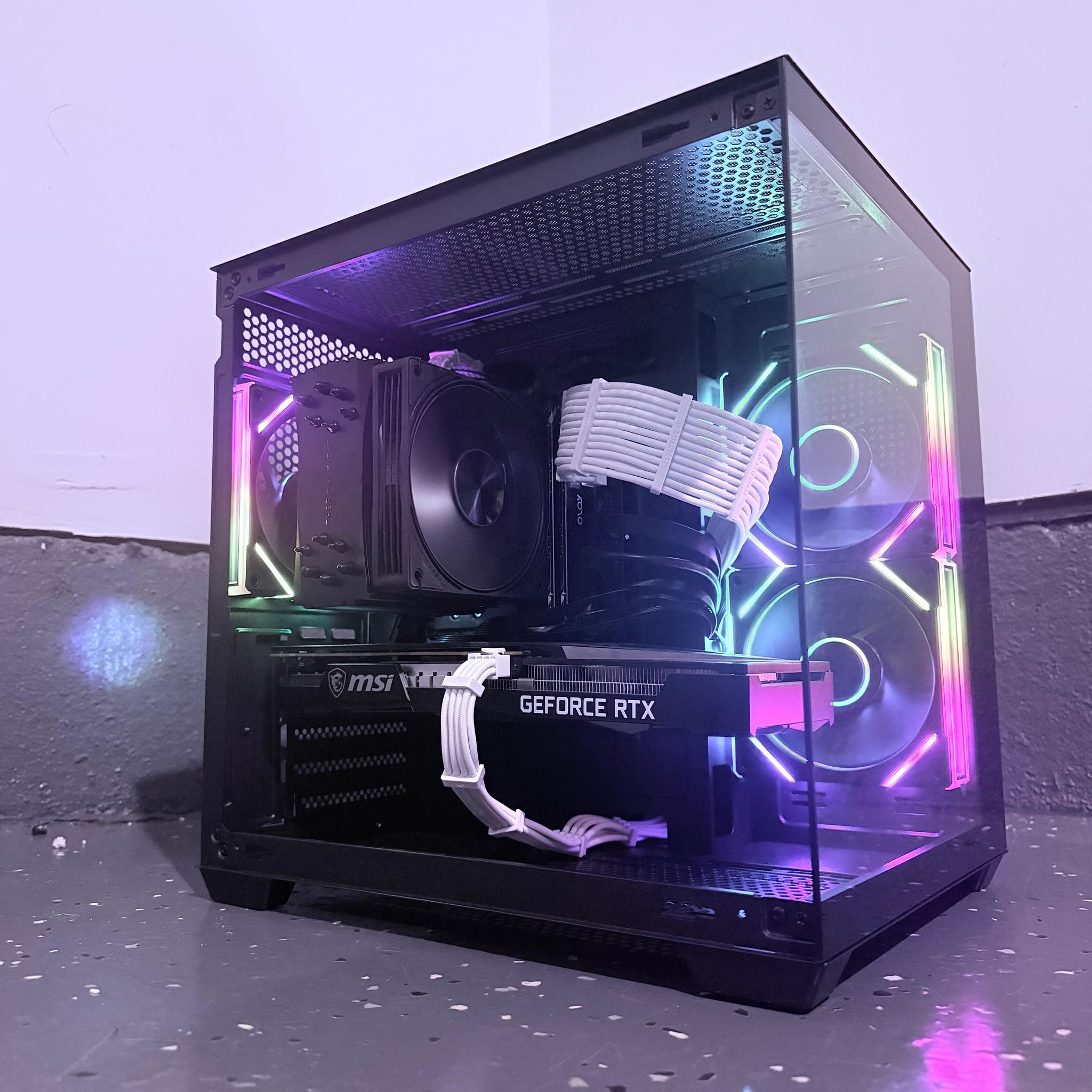 🌈"Neon Shadow"⚫️| 1440p Gaming | i9 10850K | RTX 3060 Ti | 16GB Ram | 1TB+1GB Dram SSD | Free Ship