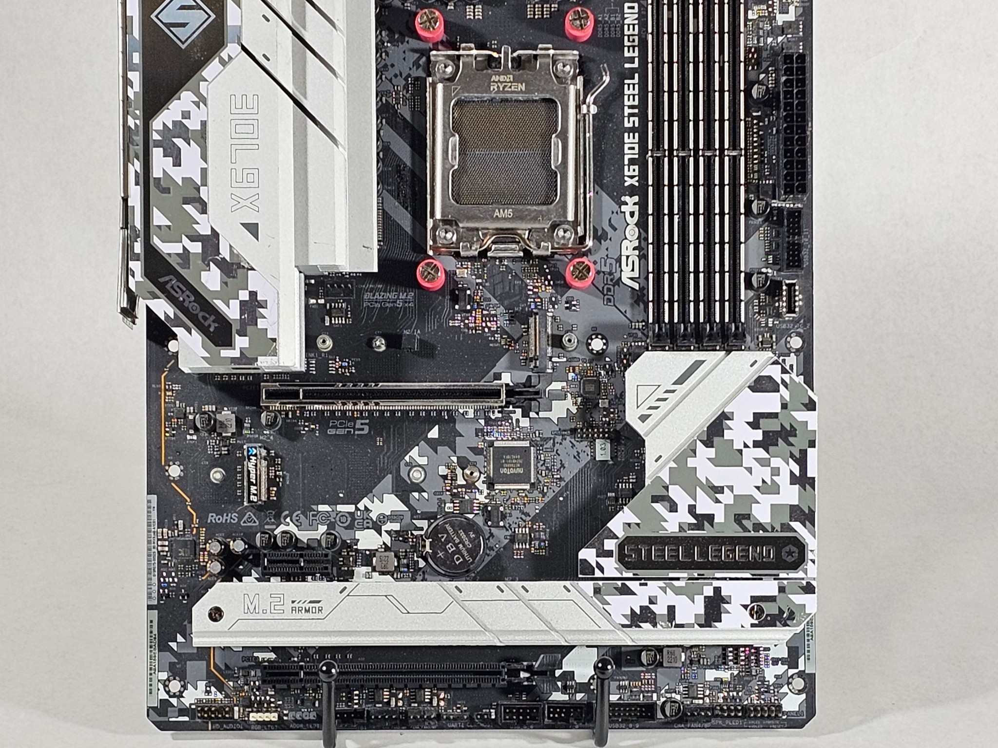 X670E AM5 DDR5 White Motherboard ASRock Steel Legend