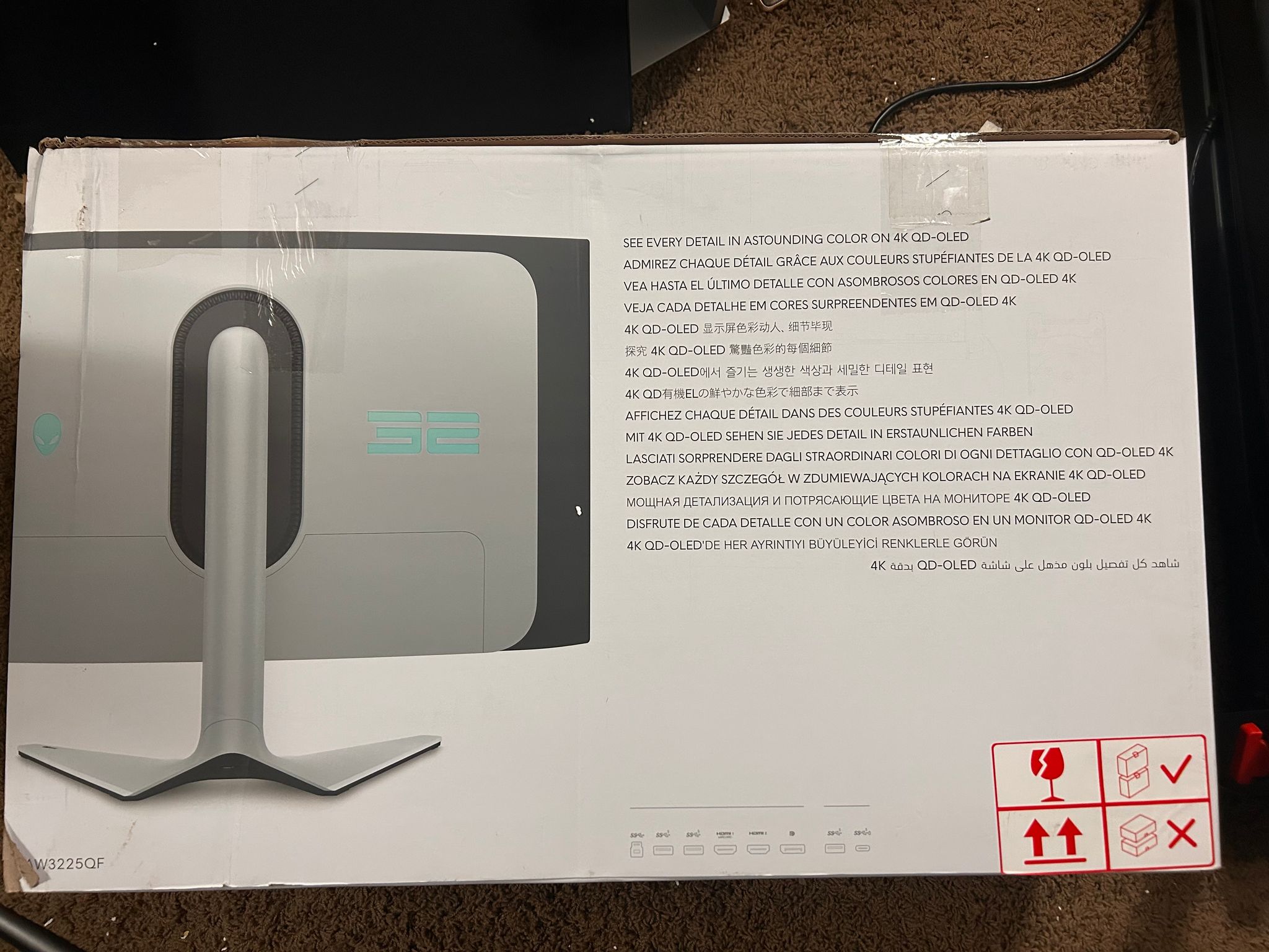 100% BRAND NEW Alienware  32" (240hz) OLED 4K  (3840 x 2160) Curved Gaming Monitor (AW3225QF)