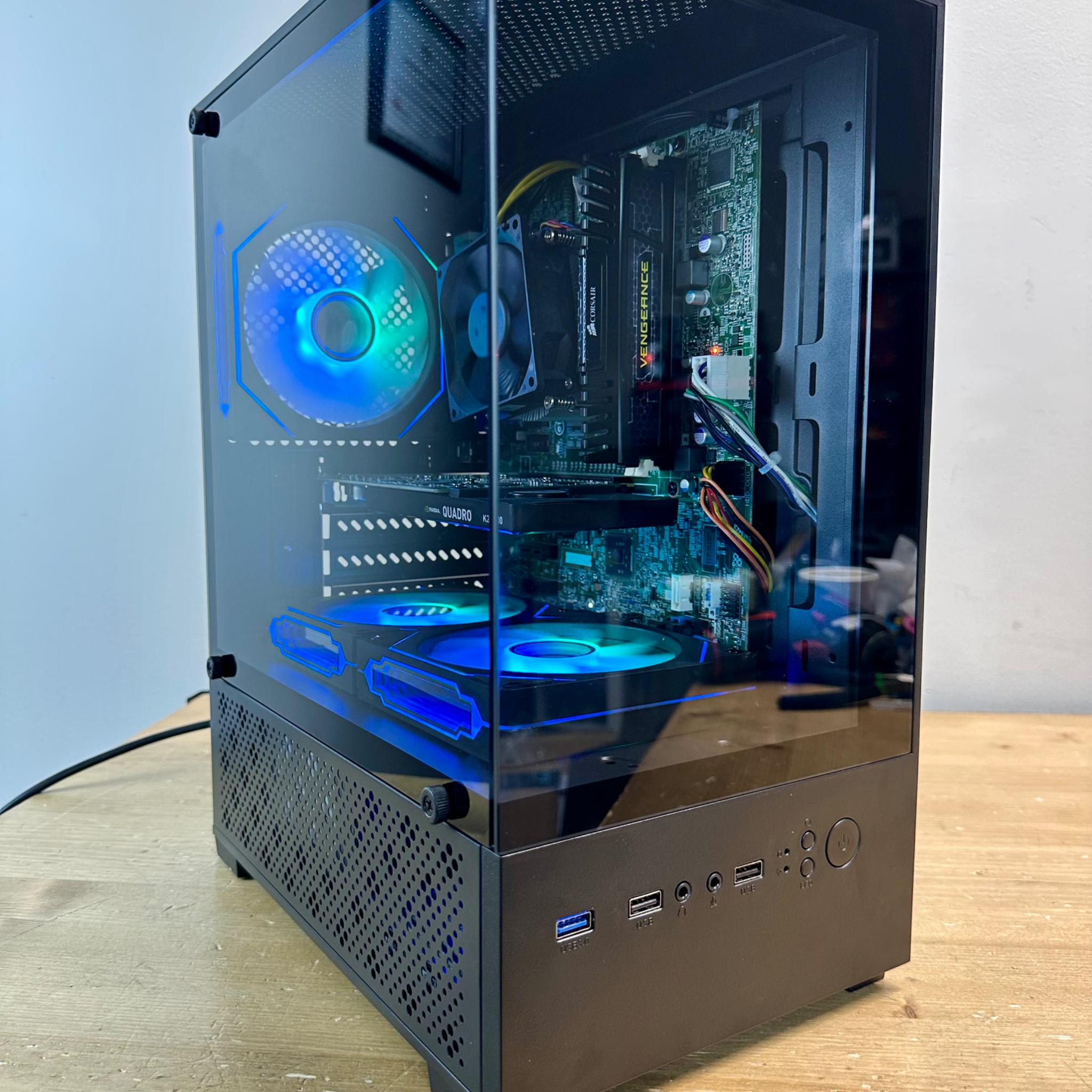 🔥 Ultimate Dual Tempered Glass Super Budget Gaming PC – Intel i5, 8GB RAM, 500GB, RGB Fans! 🎮