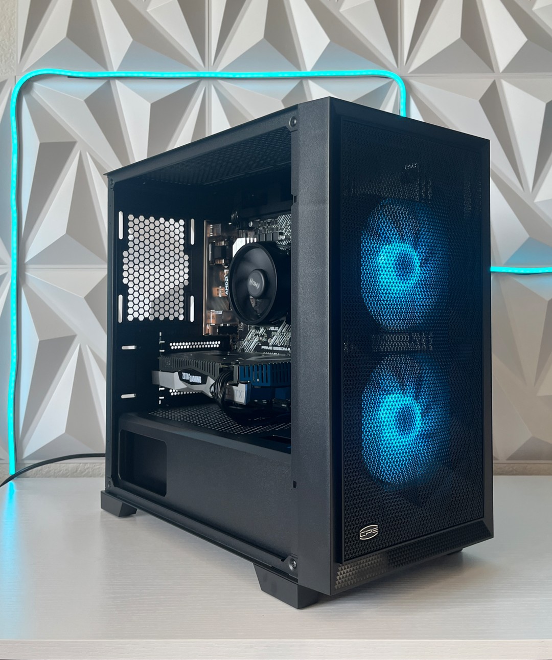 RTX 2060 SUPER 8GB, Ryzen 7 2700X, 16GB RAM | Black RGB Gaming