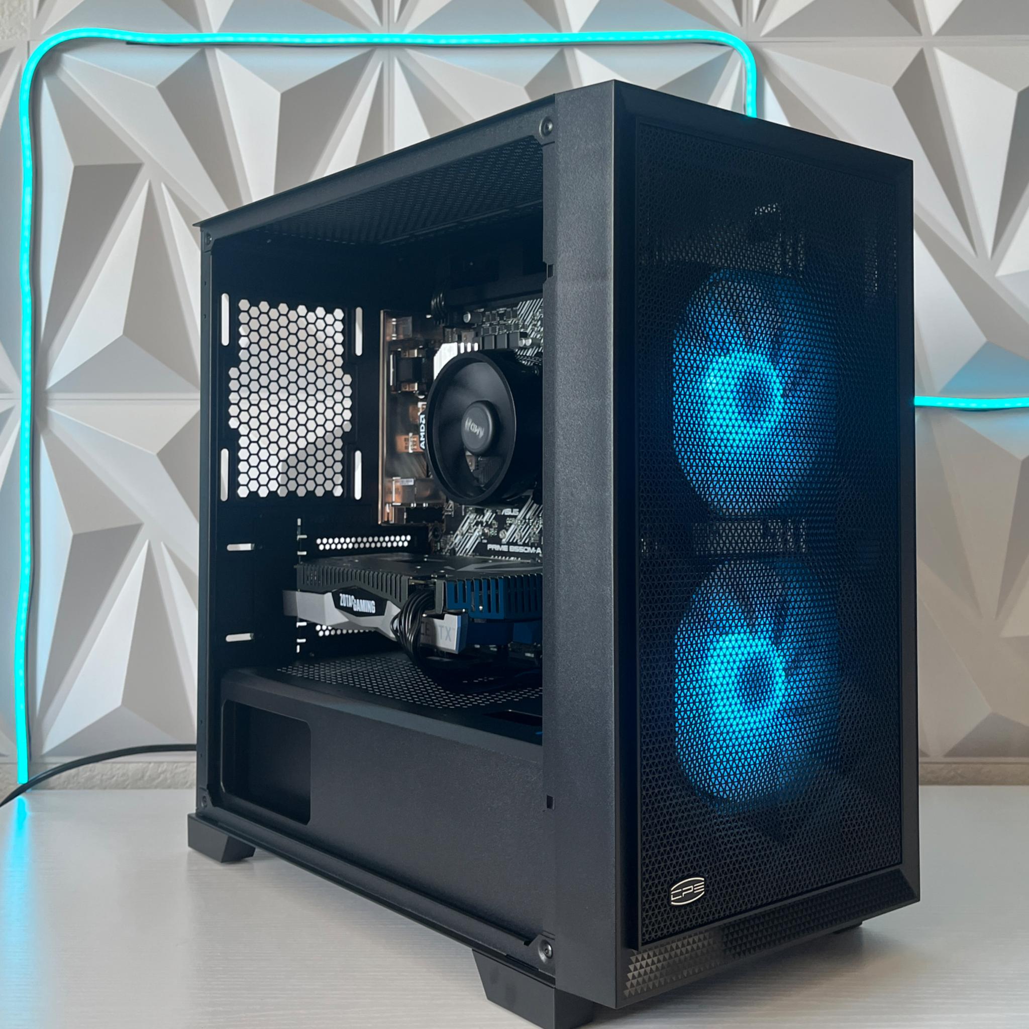 RTX 2060 SUPER 8GB, Ryzen 7 2700X, 16GB RAM | Black RGB Gaming Computer/PC