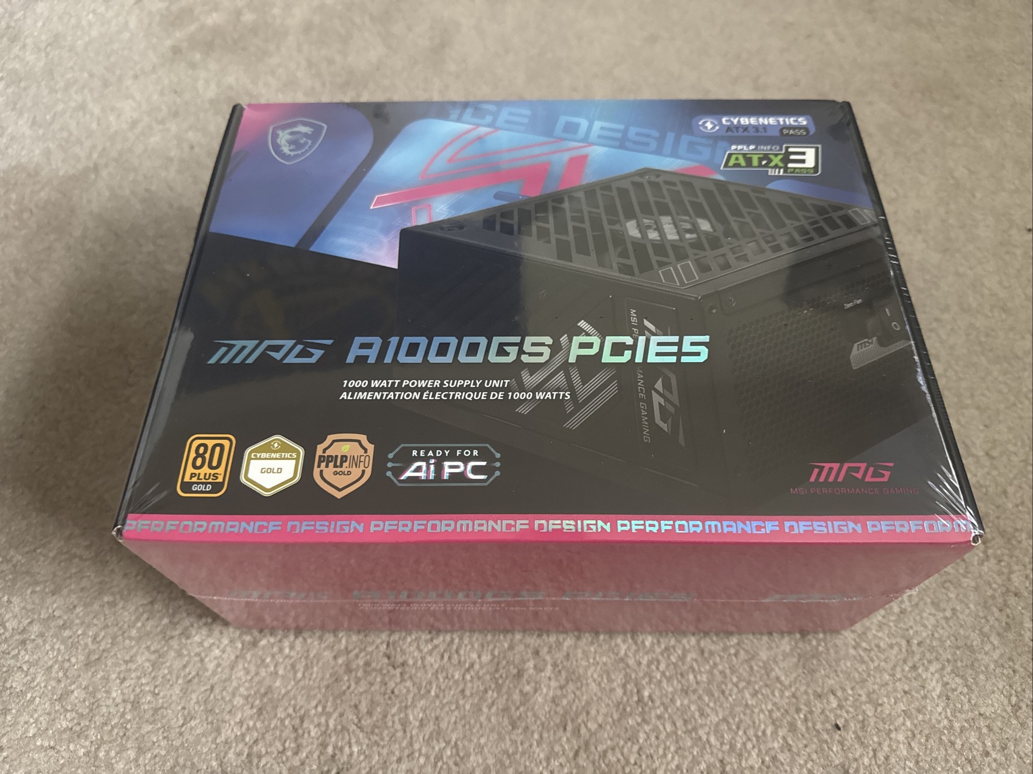MSI MPG A1000GS PCIE5 1000W Power Supply