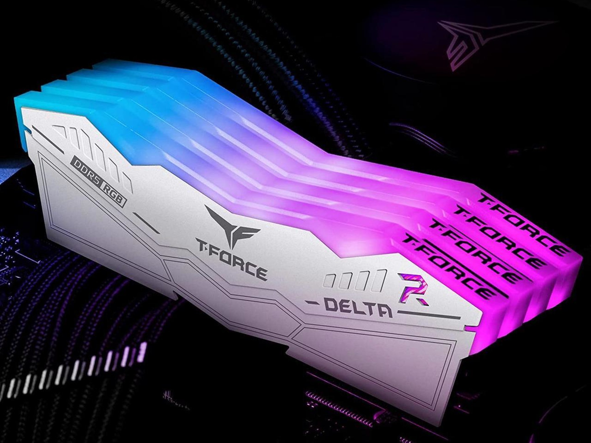 Team T-Force Delta RGB 32GB (2 x 16GB) 288-Pin PC RAM DDR5 6400 (PC5 51200) Desktop Memory