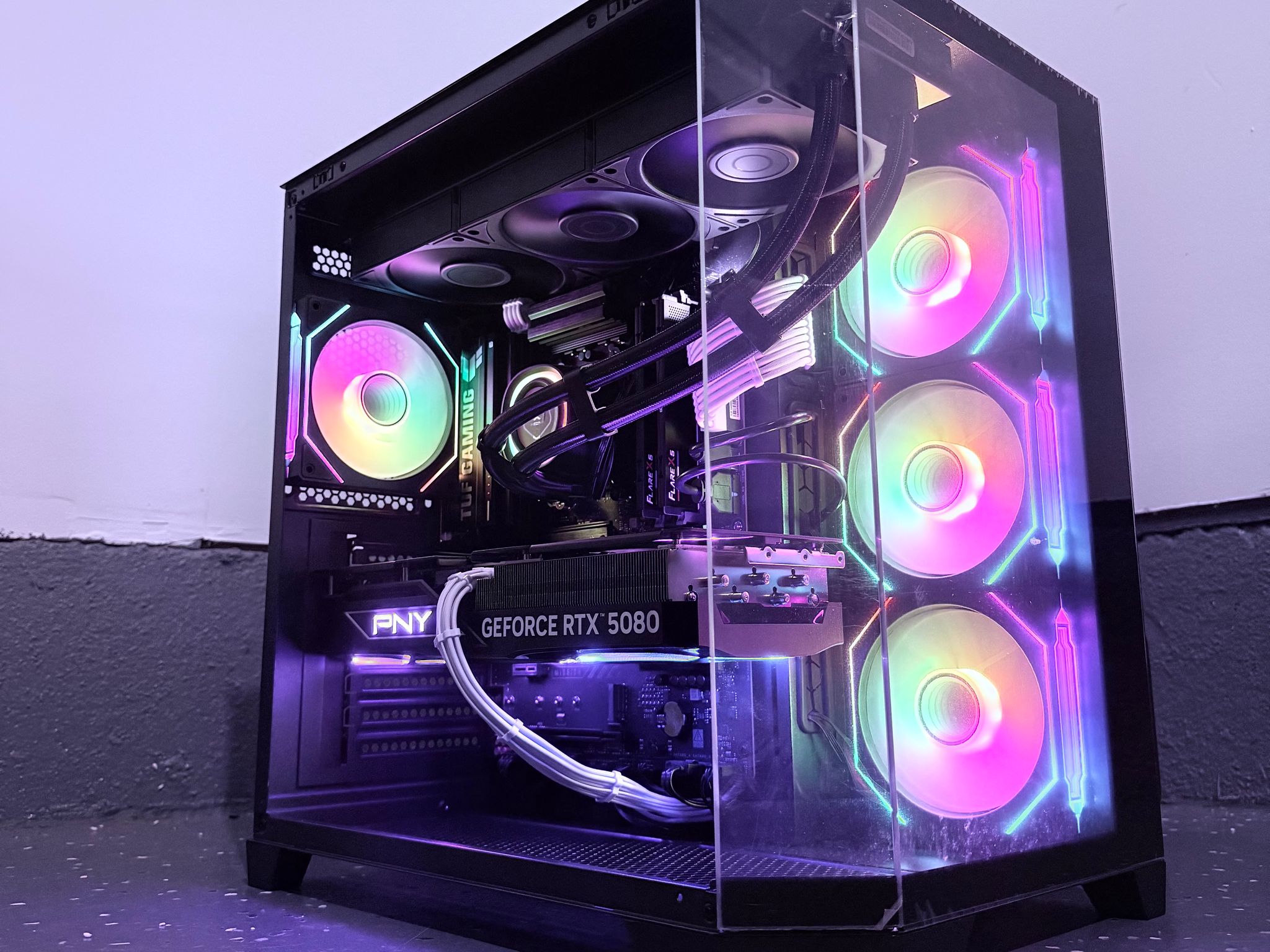 ⚫️"Titan Eclipse"🌈 | 4k Gaming | RTX 5080 | Ryzen 7 9800X3D | 32GB DDR5 | 3TB Storage | Free Ship