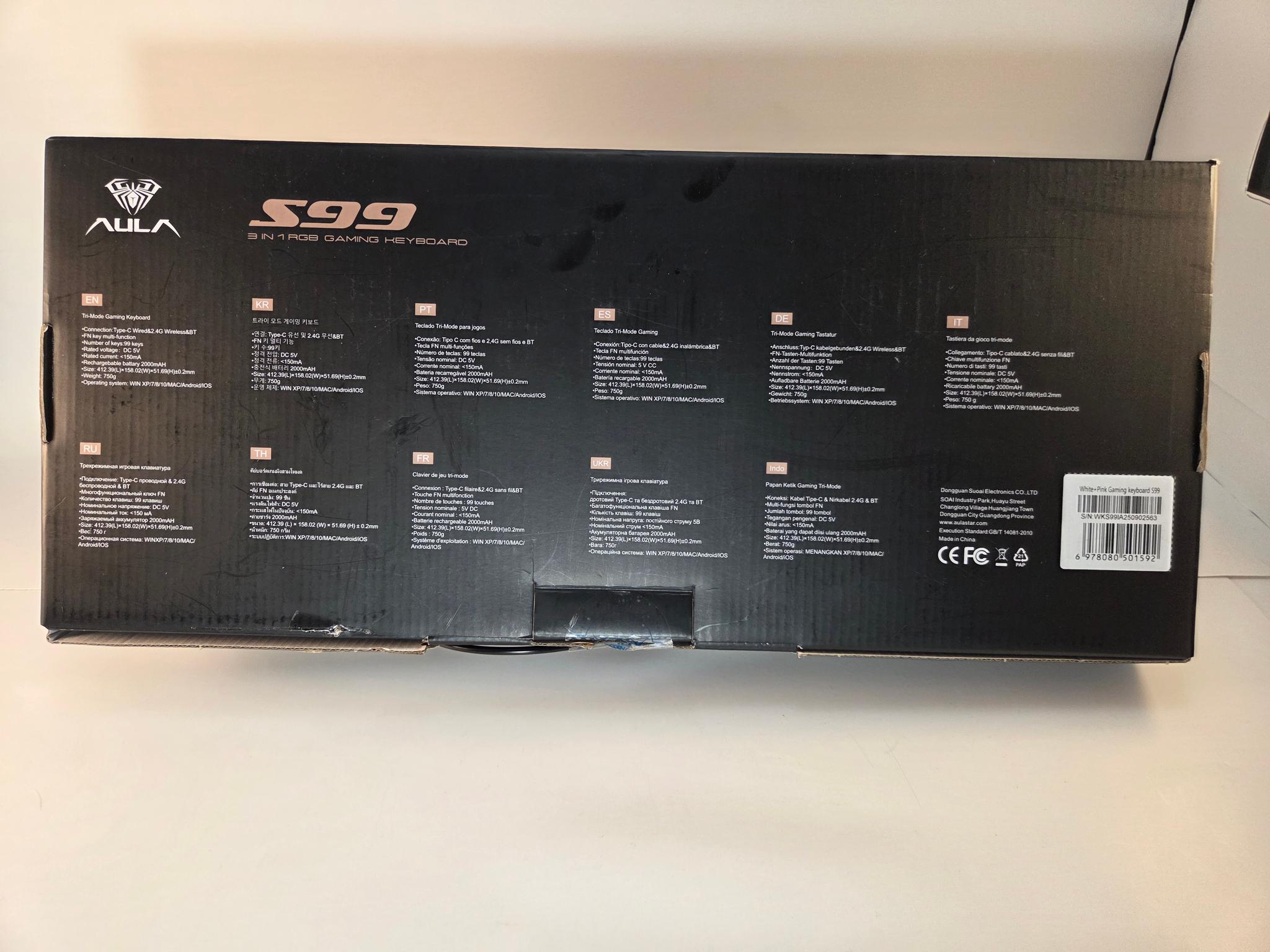 Aula S99 Gaming Membrane Keyboard