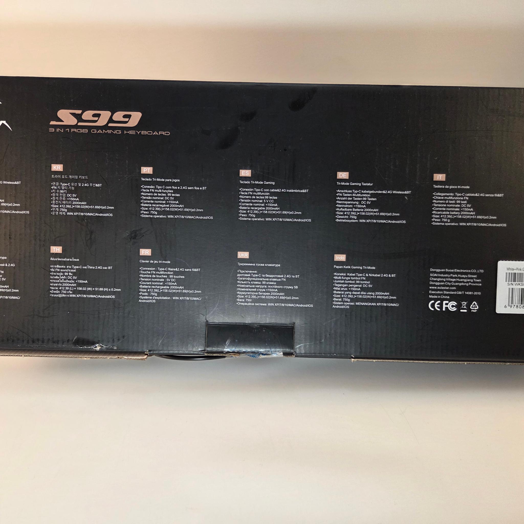 Aula S99 Gaming Membrane Keyboard