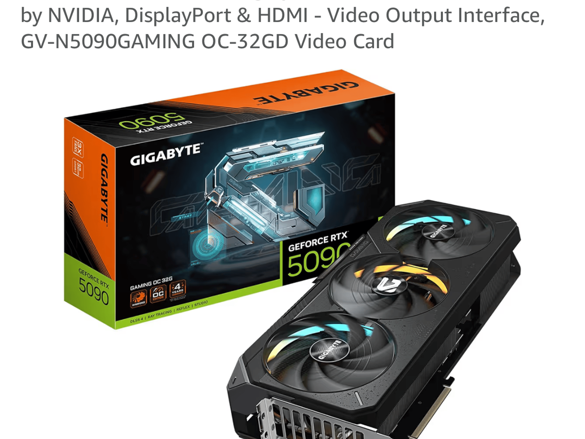 GIGABYTE GeForce RTX 5090 GAMING OC 32G
