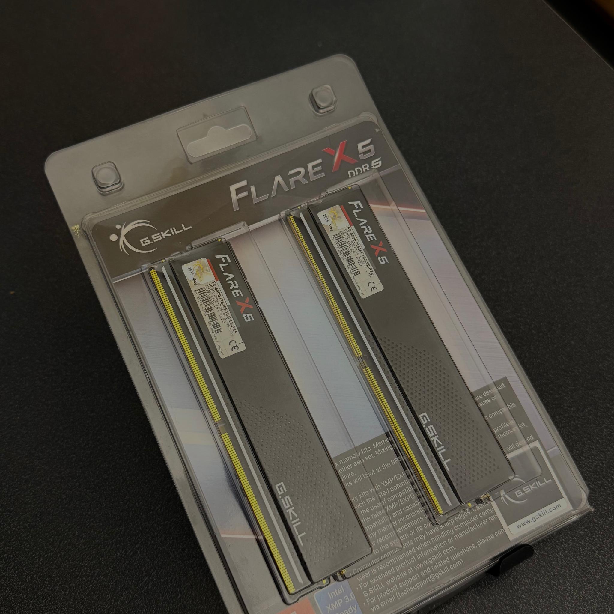NEW 32GB 6000MHz G.Skill Flare X5 (2x16GB) DDR5 RAM
