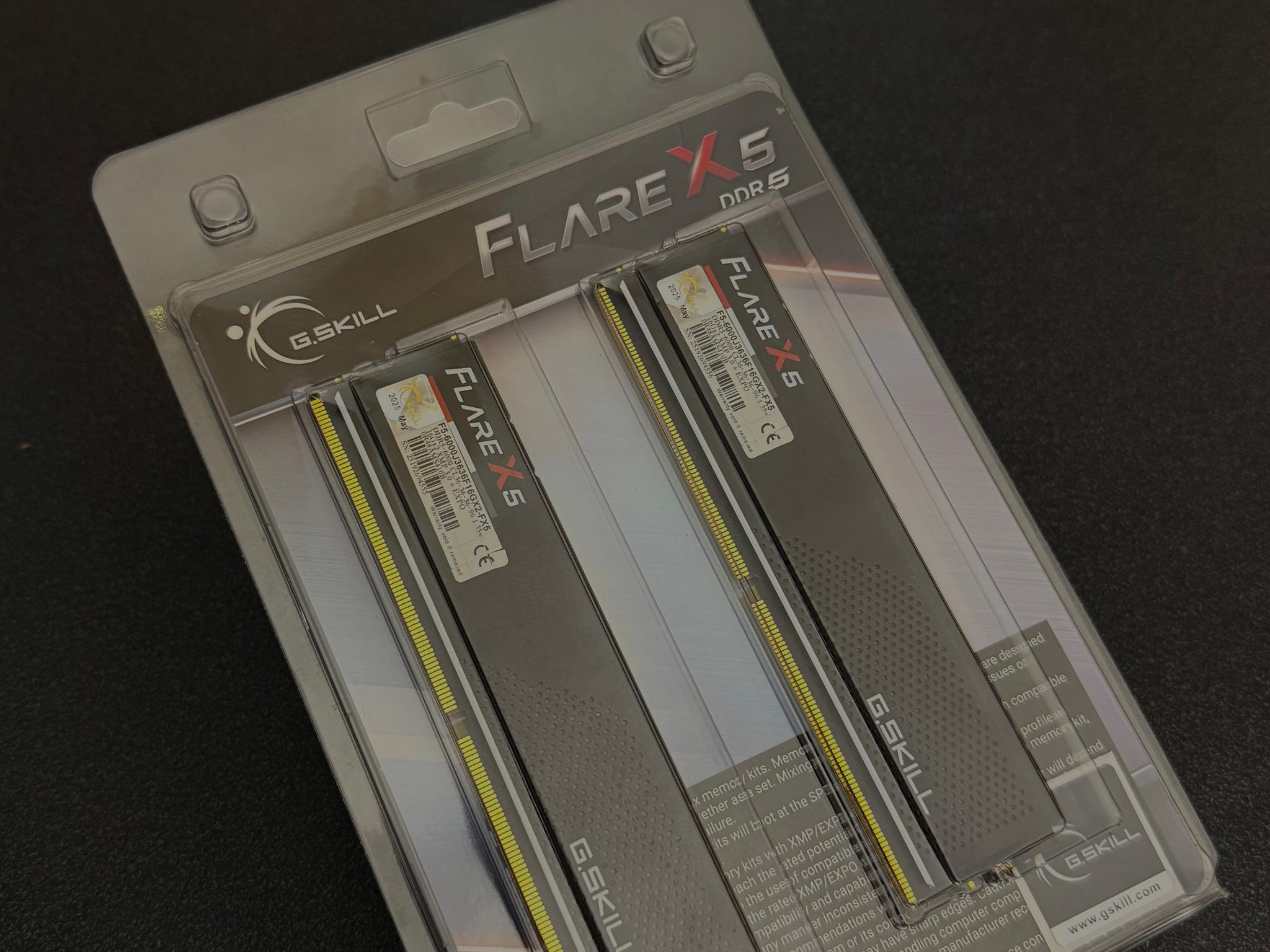 NEW 32GB 6000MHz G.Skill Flare X5 (2x16GB) DDR5 RAM