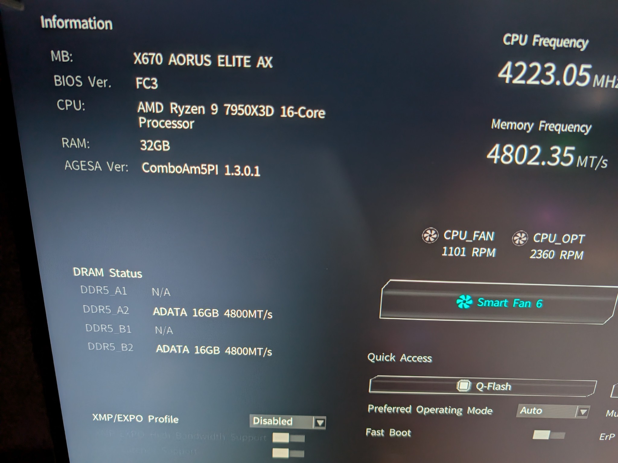 ADATA XPG Lancer Blade RGB 32GB DDR5 6000 RAM