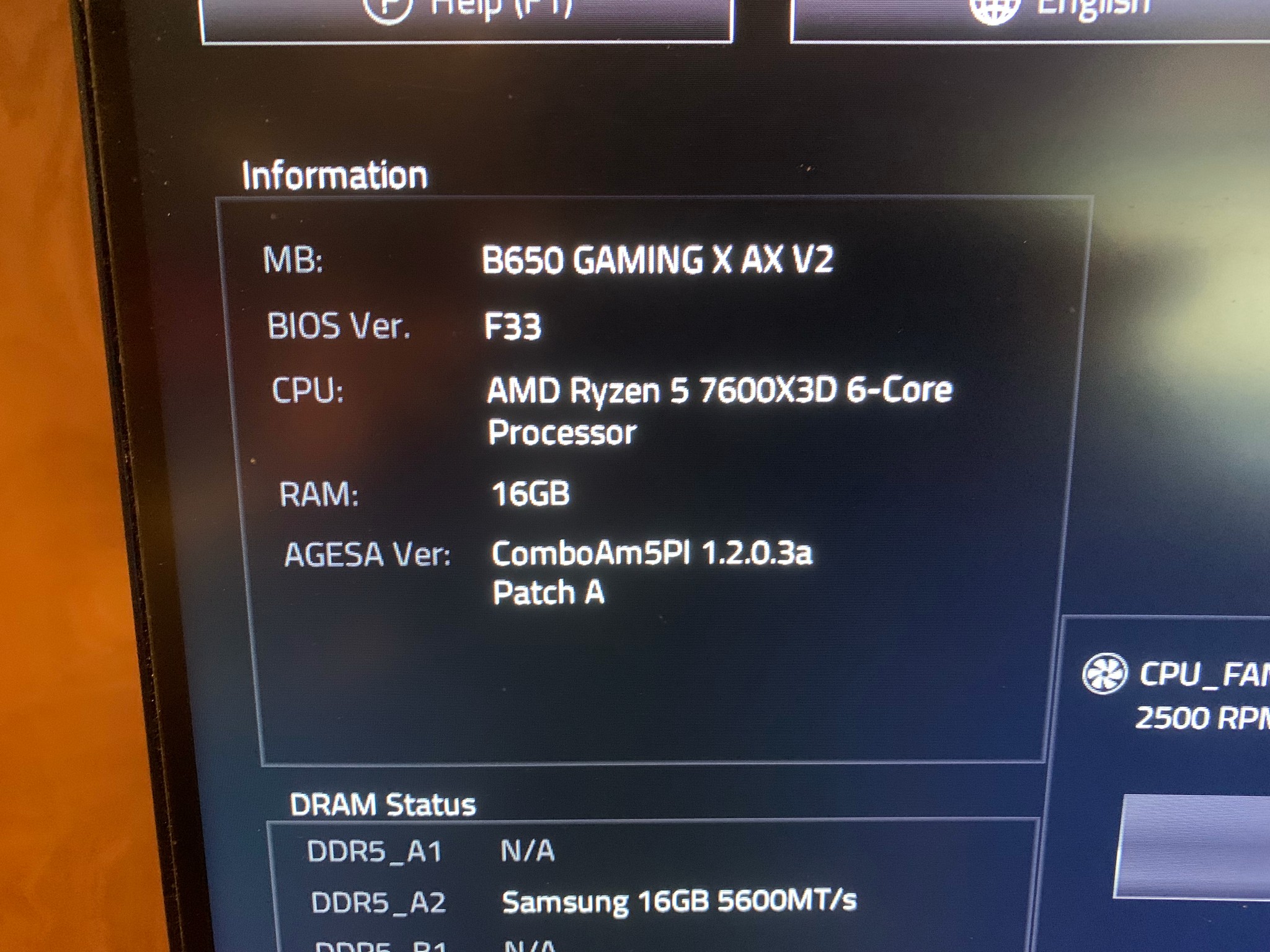 AMD Ryzen 5 7600X3D AM5 CPU + Gigabyte B650 Gaming X AX V2 ATX Motherboard Combo