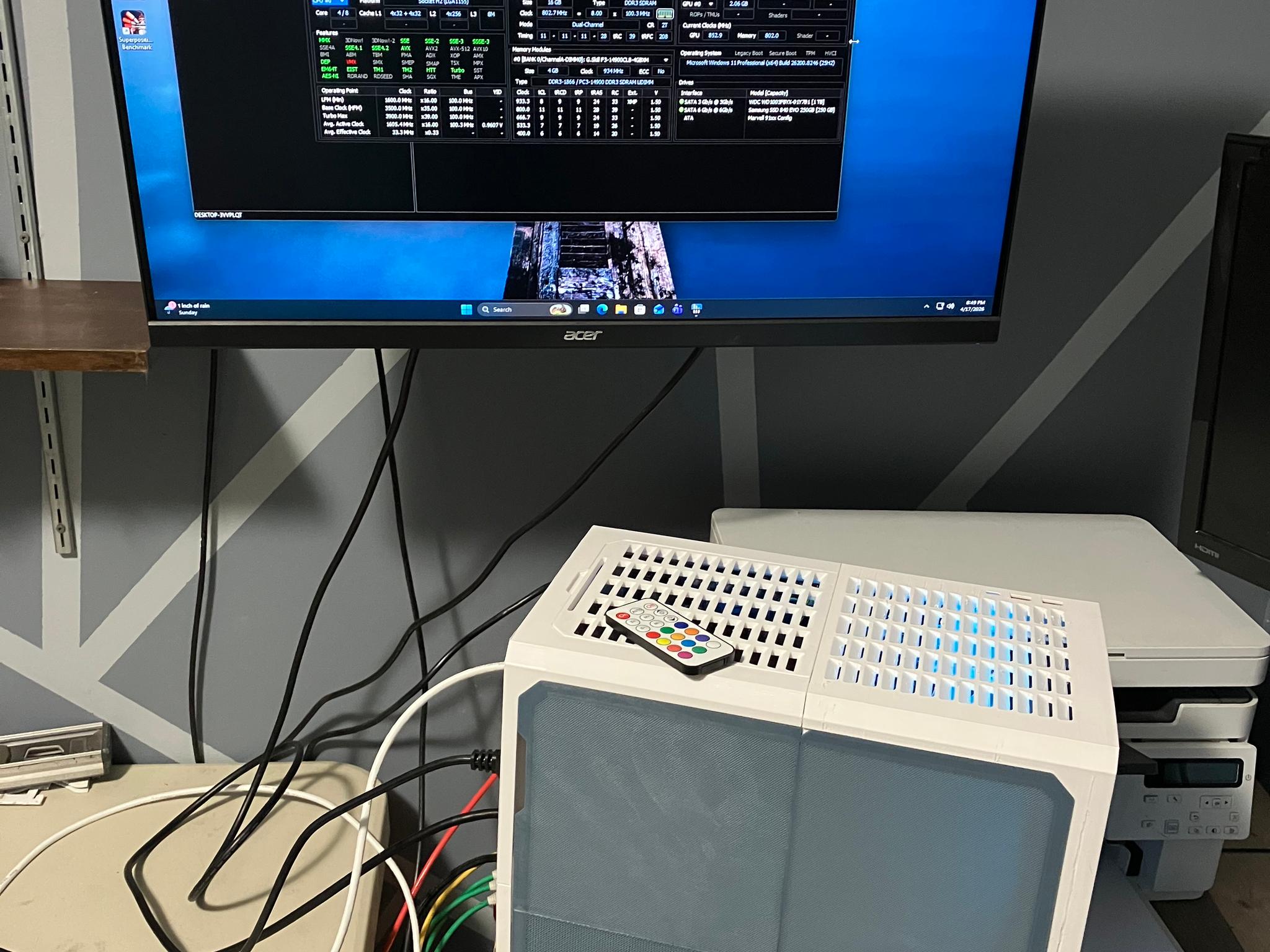 Quad Core w/ HT | i7-2700K | GTX 970| 16 GB Ram | 250 GB SSD | 1 TB Game HDD | 650W PSU | Win 11 Pro