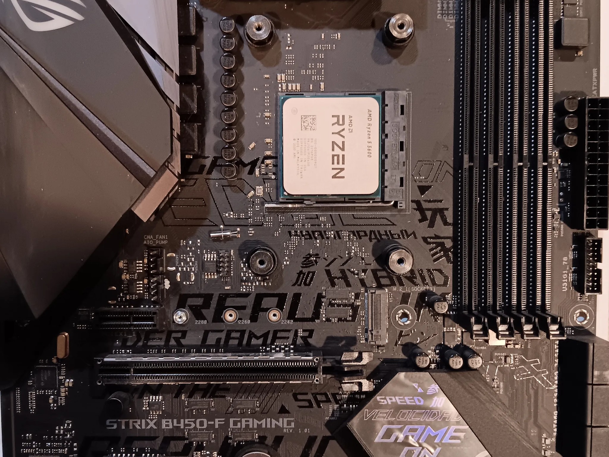 BIG COMBO BUNDLE AMD 5600+STRIX B 450 F+EVO 212 COOLER+RIPJAWS ddr4 3200 8g x 2