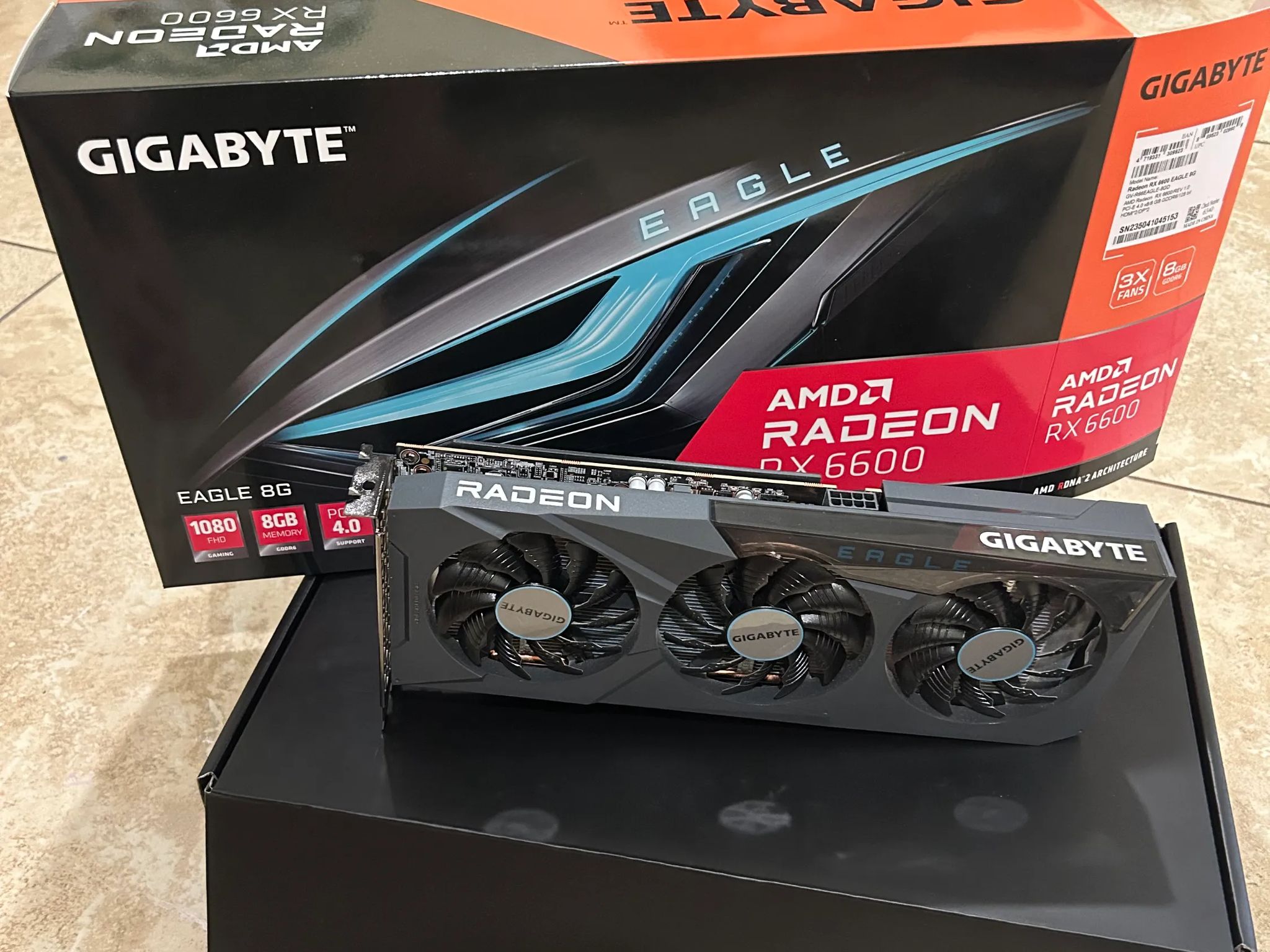 GIGABYTE Radeon RX 6600 Eagle 8G Graphics Card