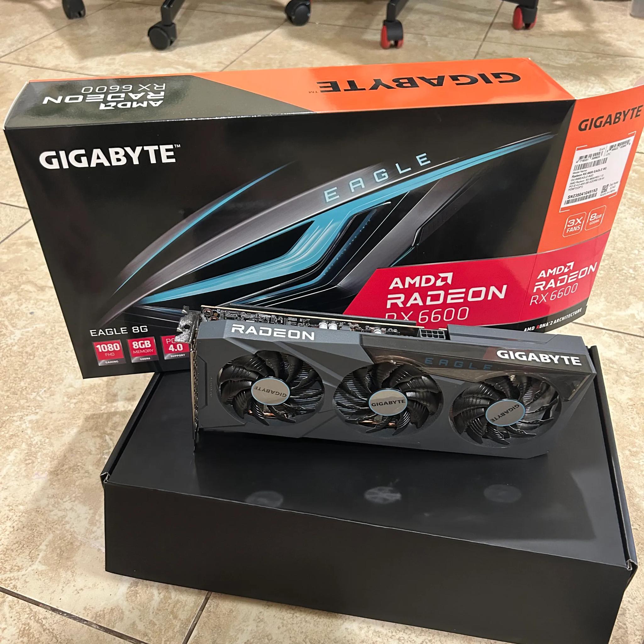 GIGABYTE Radeon RX 6600 Eagle 8G Graphics Card