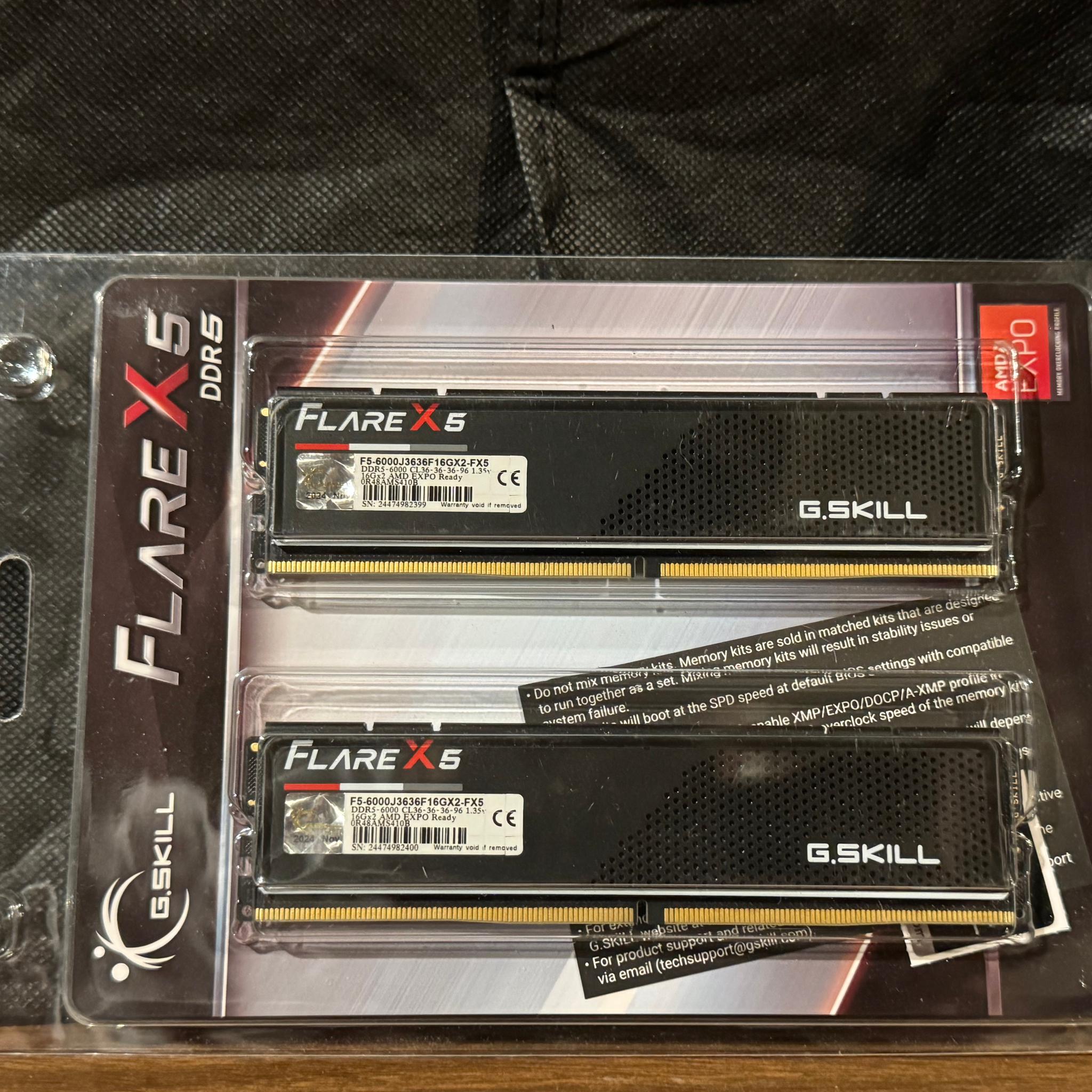 *BRAND NEW* G. Skill 32GB Desktop Memory Kit 16GB x 2, DDR5-6000