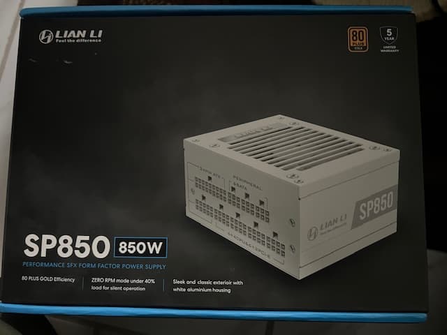 Cooler Master NR200P SFF Small Form Factor Mini-ITX Case + Lian Li 850 Watt 80 + Gold Power Supply