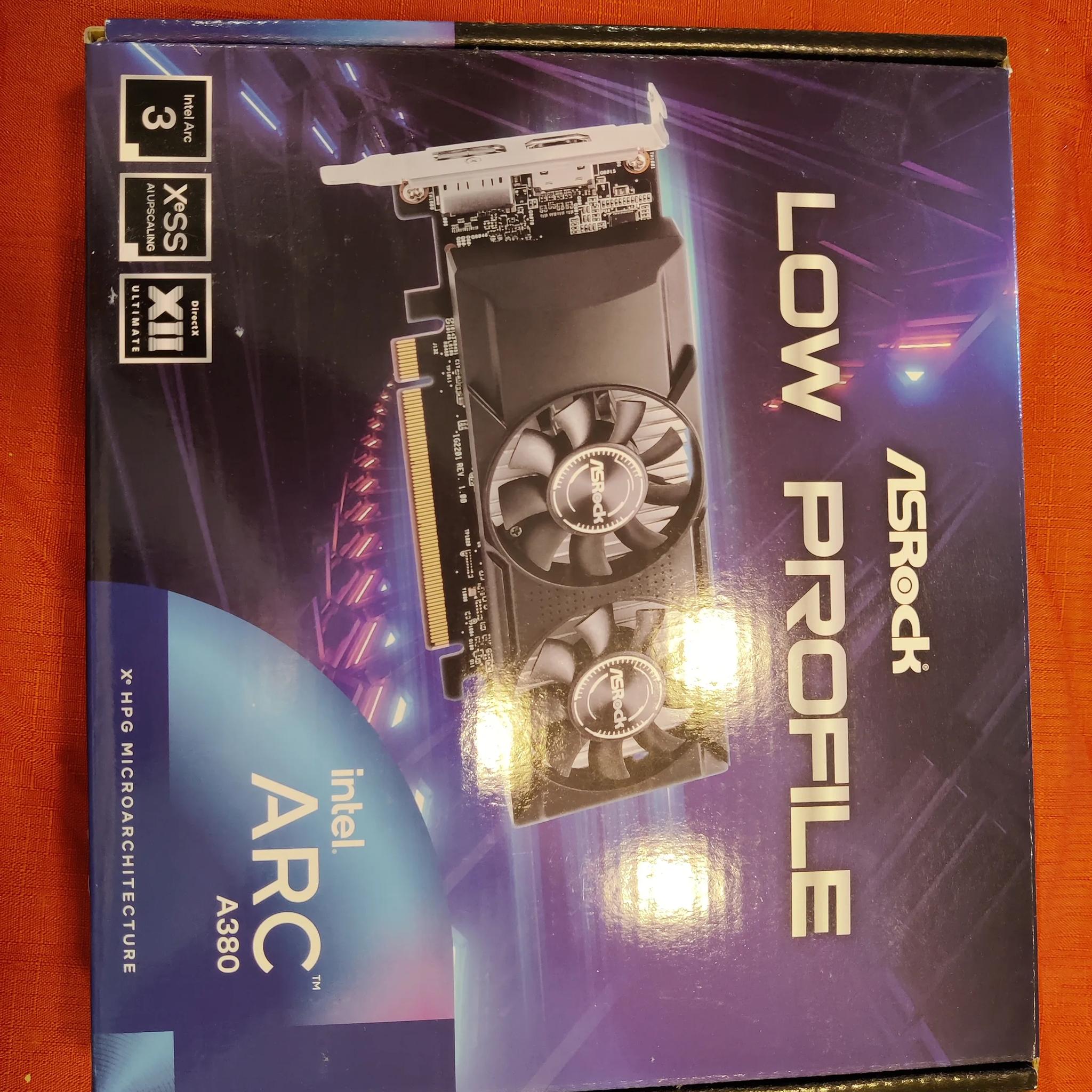 ASRock Intel Arc A380 GPU - Half Height - Like New