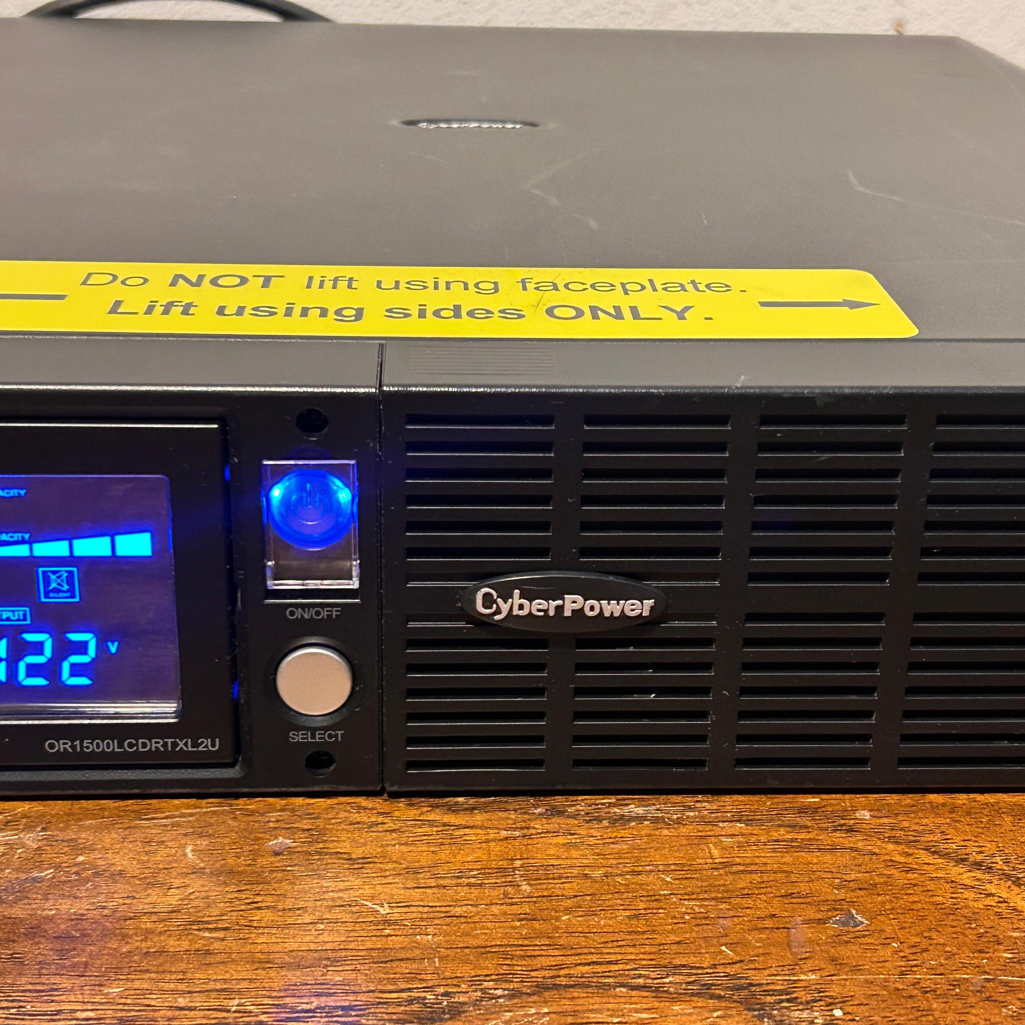 CyberPower OR1500LCDRTXL2U Smart App LCD Online UPS Battery Backup System