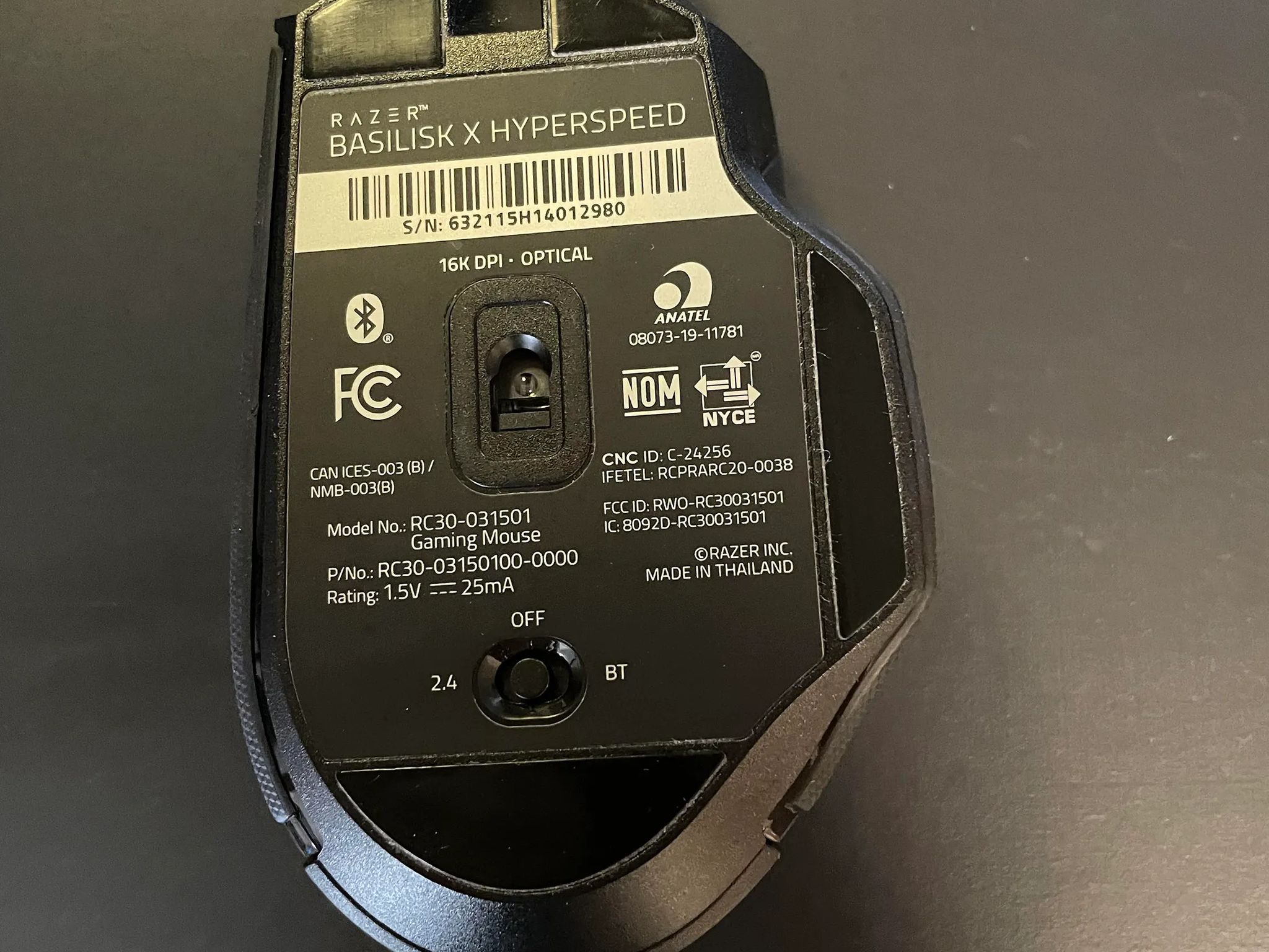 Razer Basilisk X Hyperspeed (Wireless)